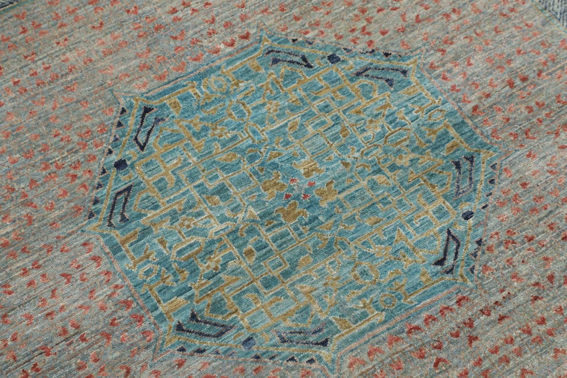Handgeknüpfter Mamluk Orientteppich, 392 × 489 cm, Wolle