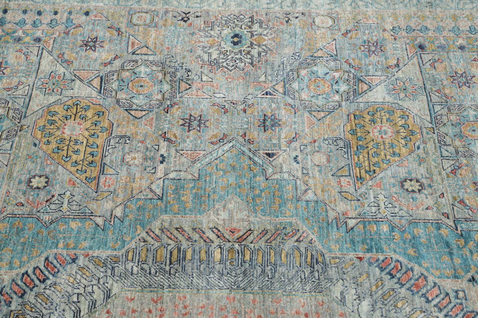 Handgeknüpfter Mamluk Orientteppich, 392 × 489 cm, Wolle