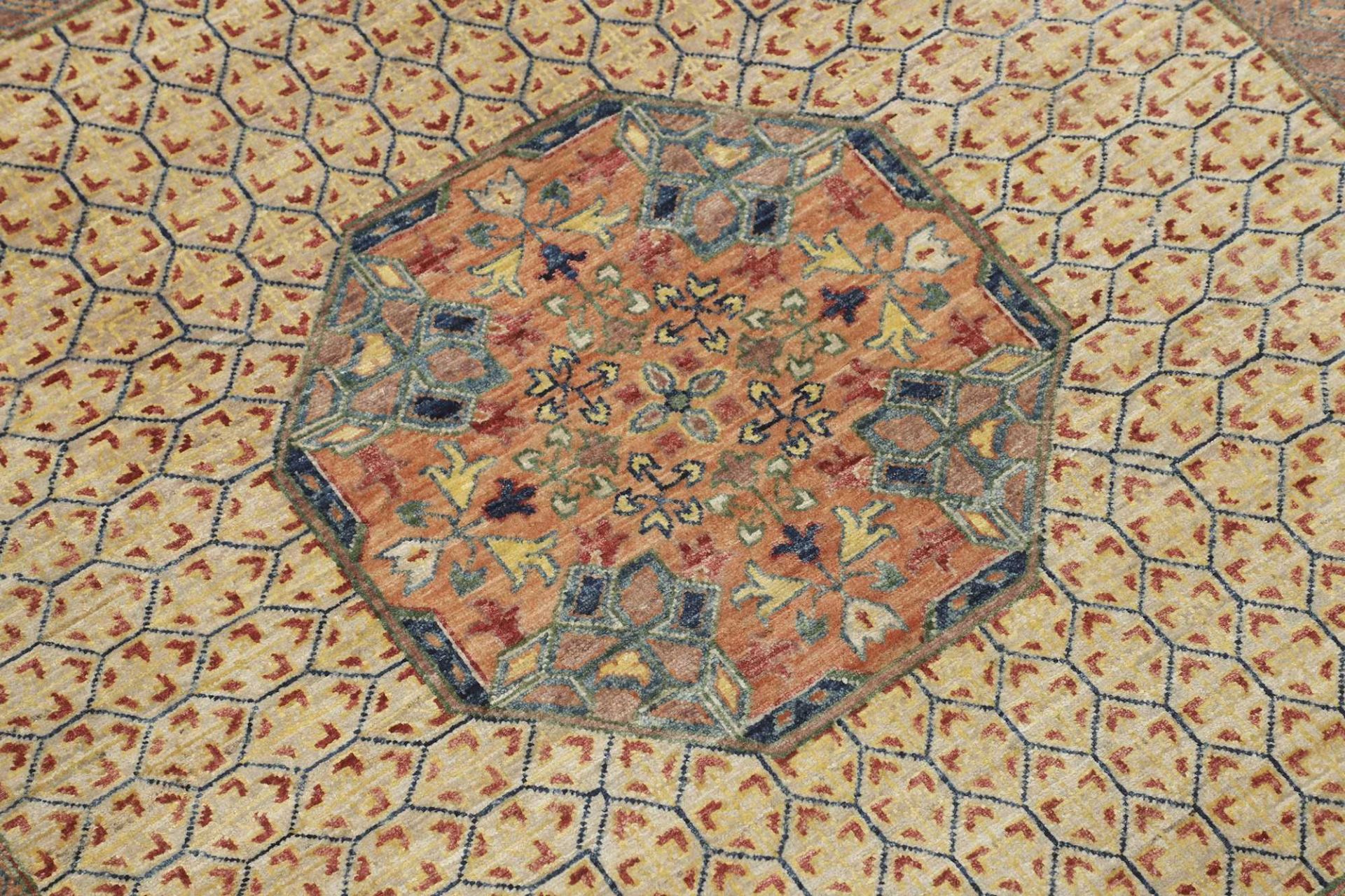 Mamluk Orientteppich 373 × 462 cm aus Wolle, handgeknüpft