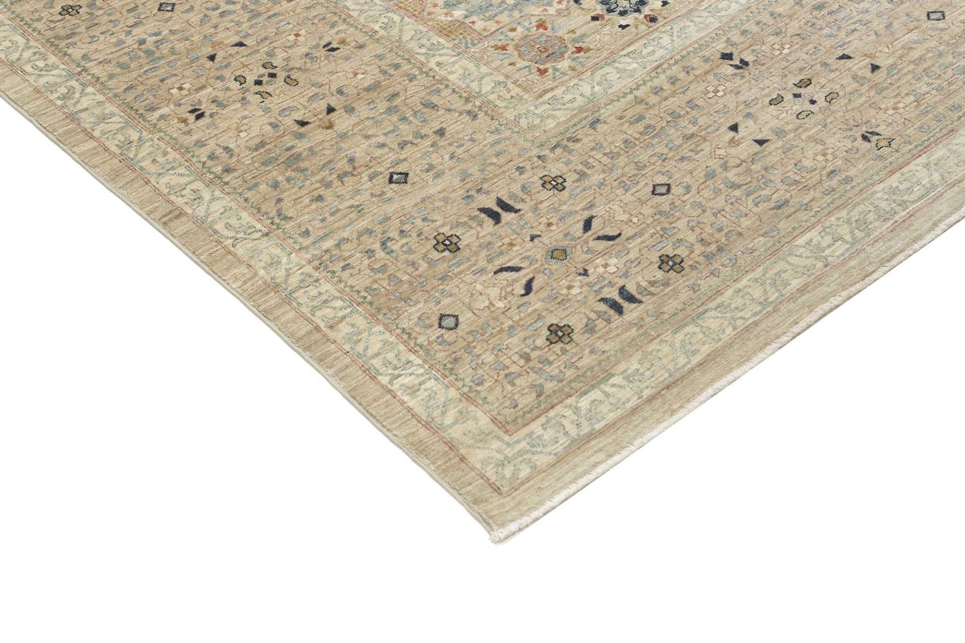 Handgeknüpfter Mamluk Orientteppich, 366 × 453 cm, Wolle