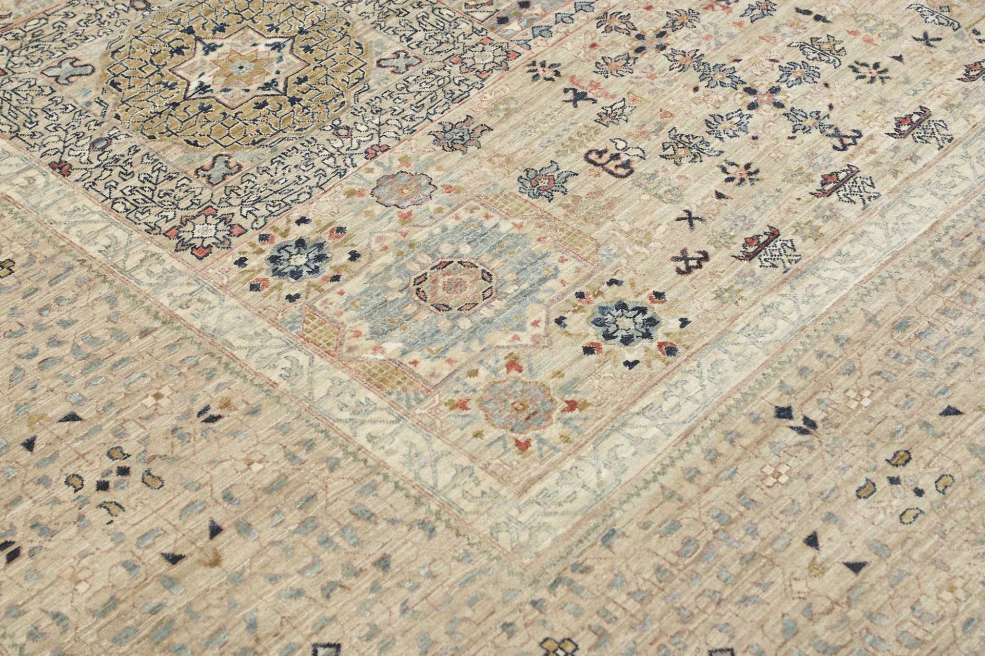 Handgeknüpfter Mamluk Orientteppich, 366 × 453 cm, Wolle