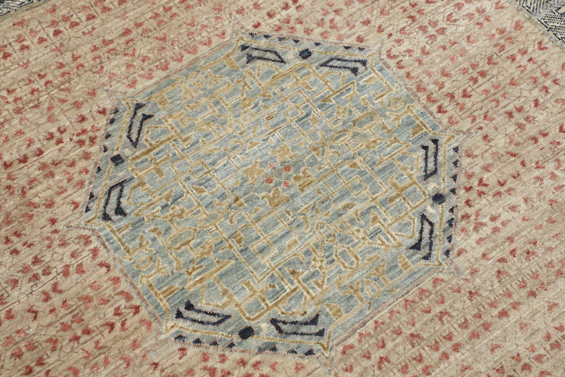 Handgeknüpfter Mamluk Orientteppich, 366 × 453 cm, Wolle