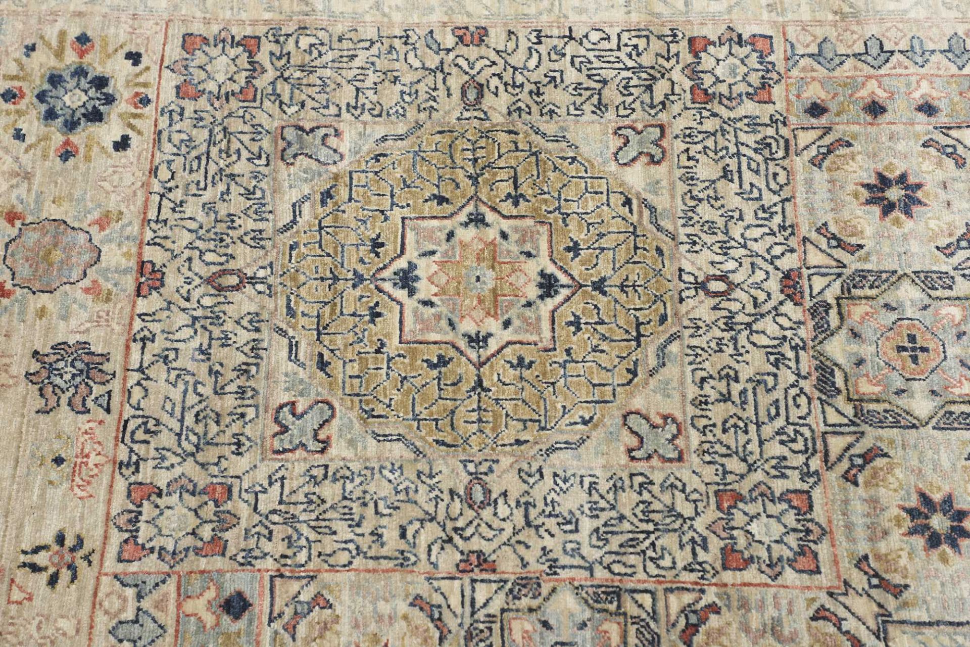 Handgeknüpfter Mamluk Orientteppich, 366 × 453 cm, Wolle