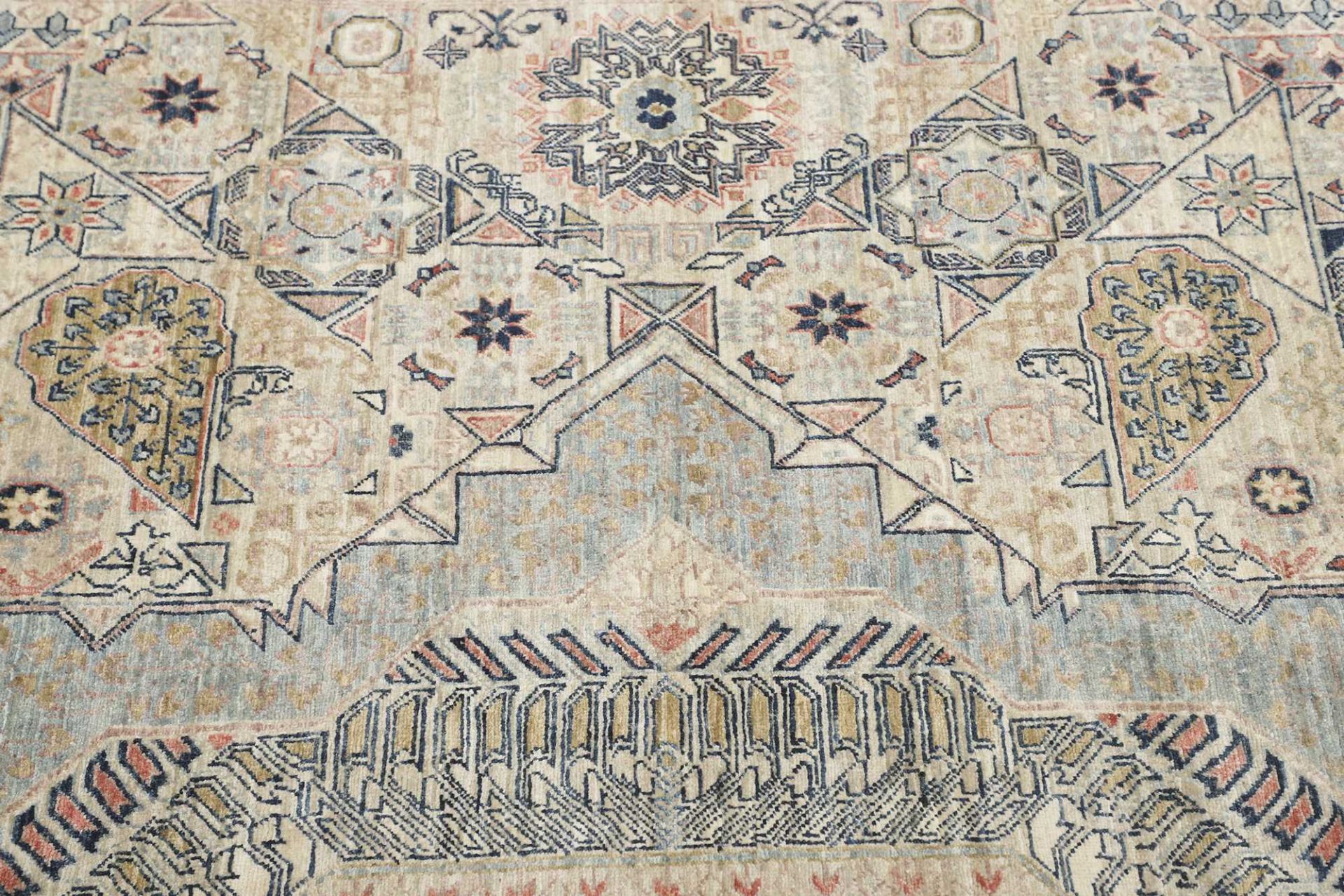 Handgeknüpfter Mamluk Orientteppich, 366 × 453 cm, Wolle