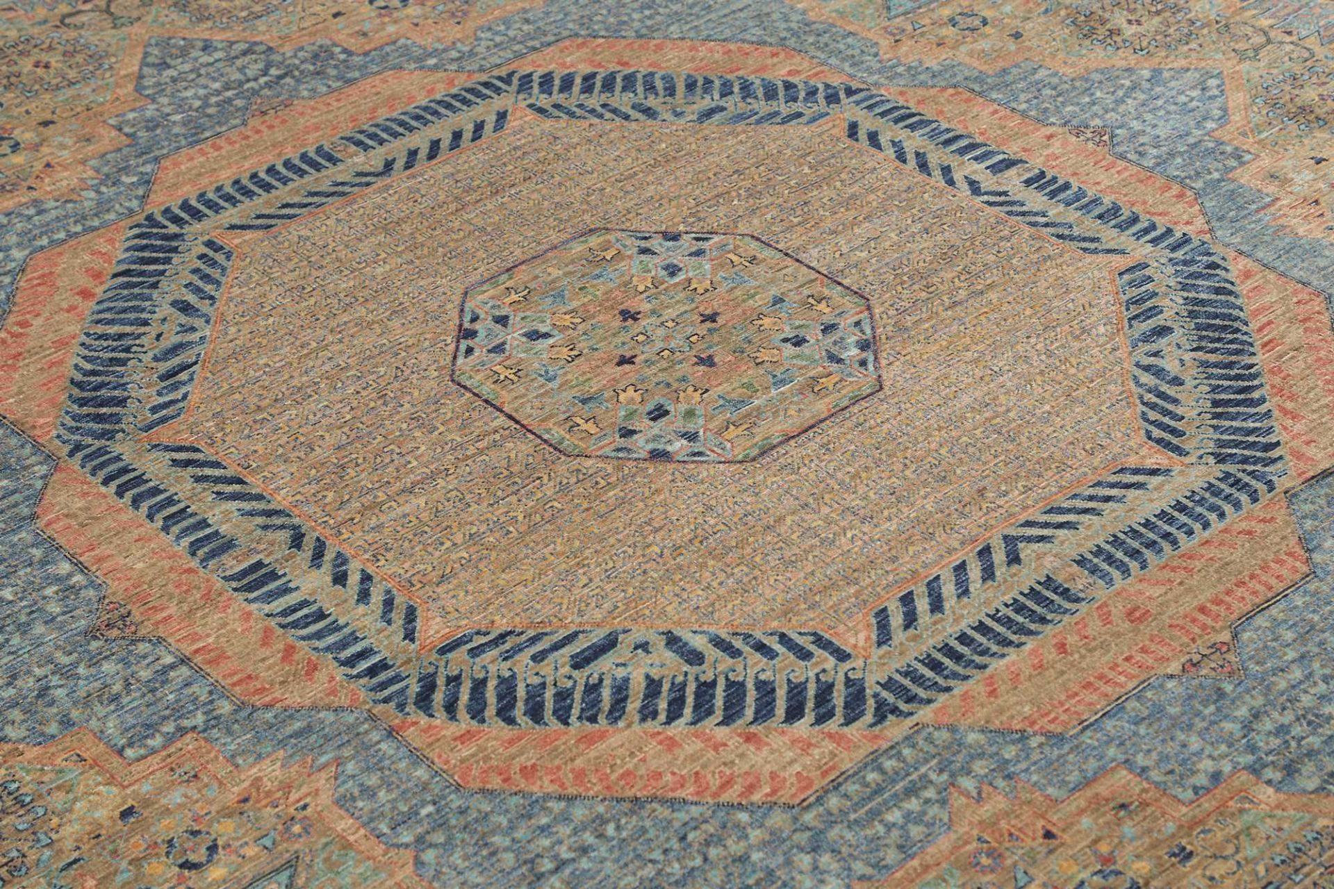 Mamluk Orientteppich 350 × 549 cm aus Wolle, handgeknüpft