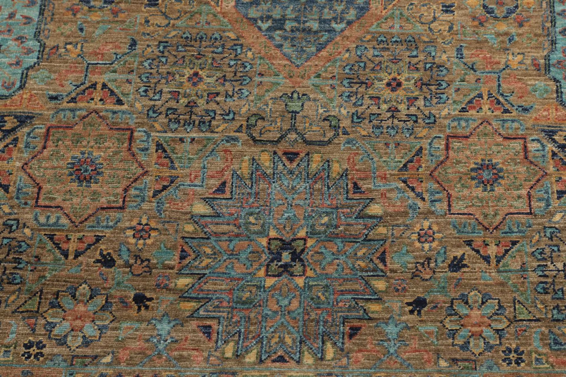 Mamluk Orientteppich 350 × 549 cm aus Wolle, handgeknüpft