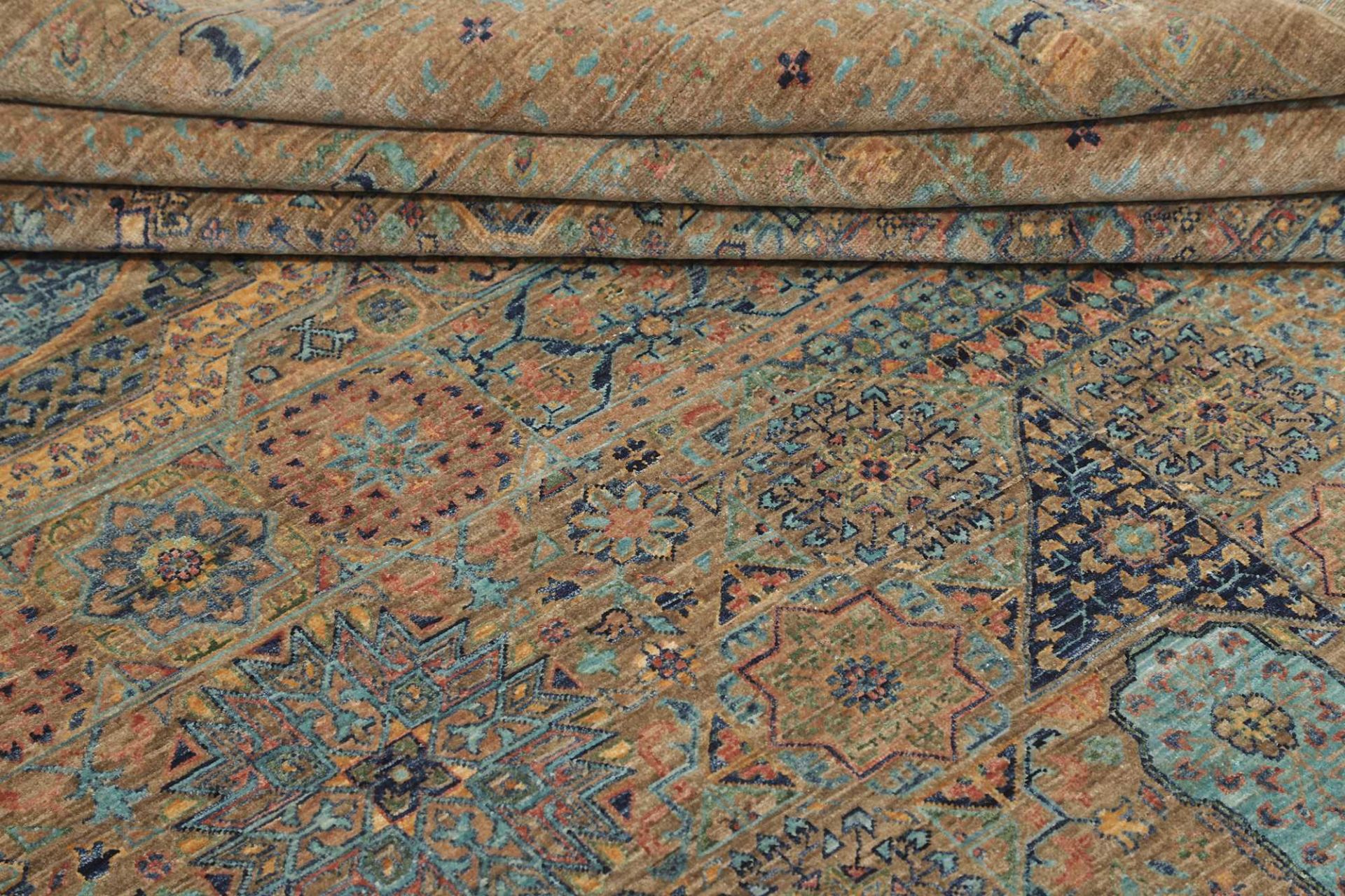 Mamluk Orientteppich 350 × 549 cm aus Wolle, handgeknüpft