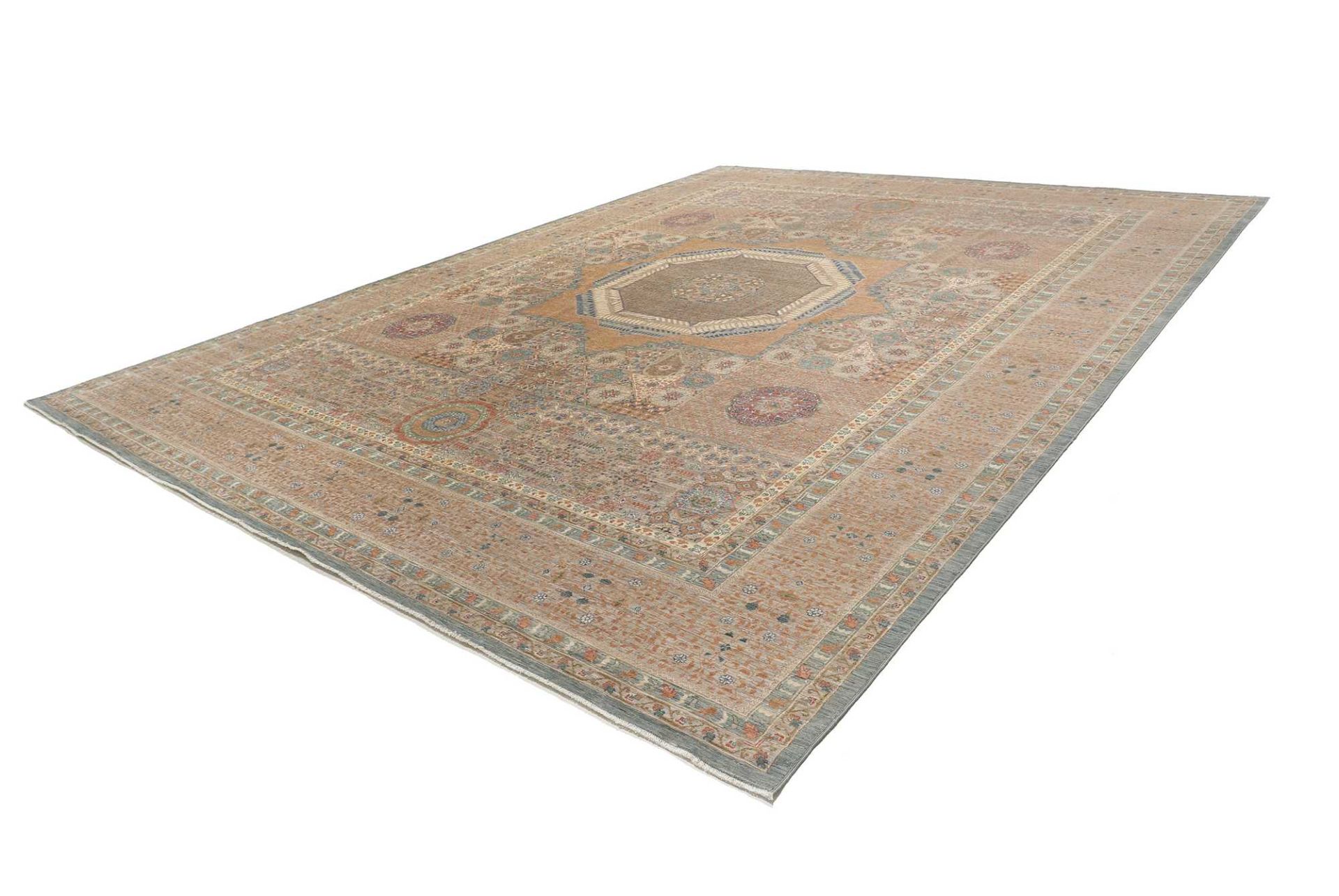 Handgeknüpfter Mamluk Orientteppich, Wolle