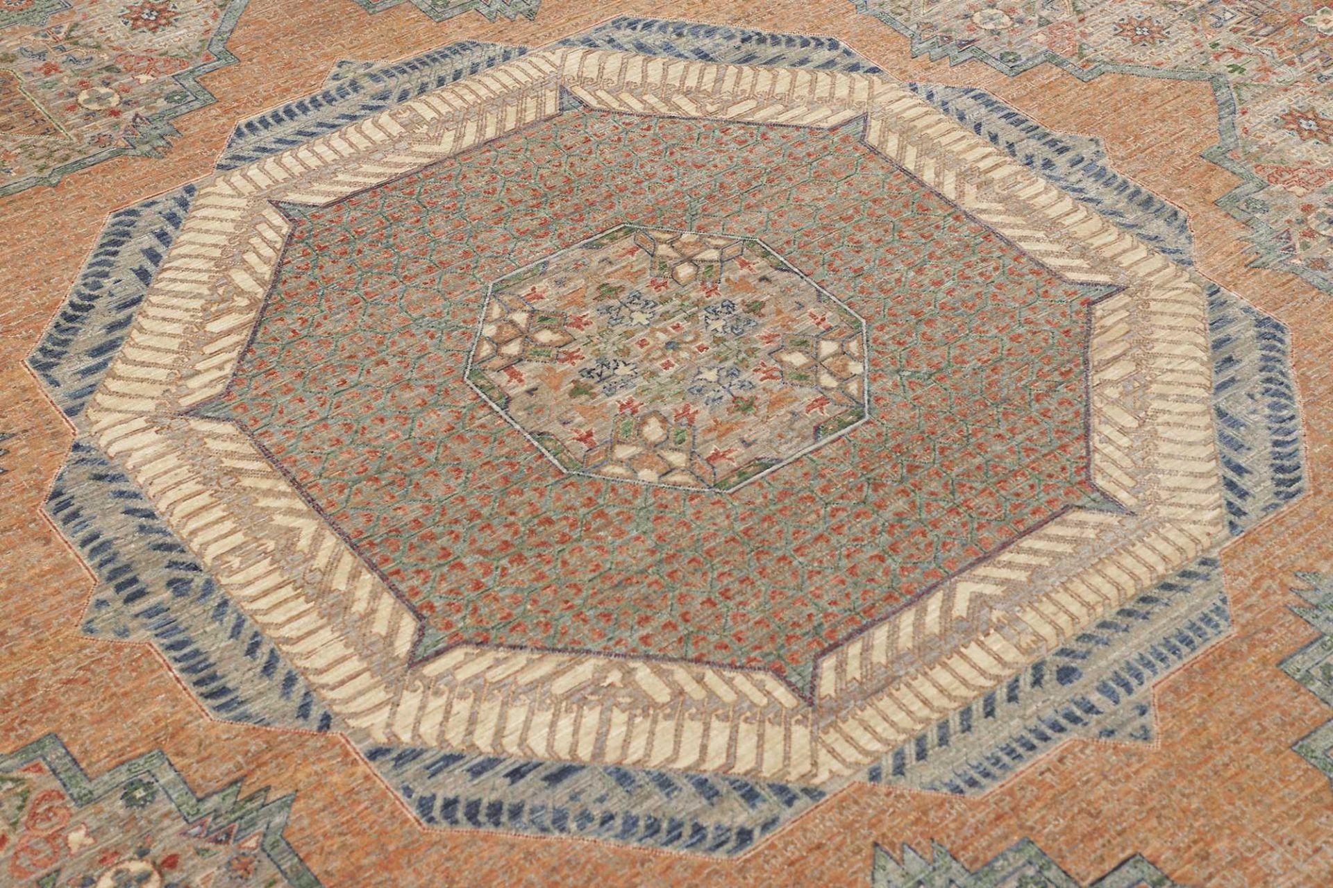 Handgeknüpfter Mamluk Orientteppich, Wolle