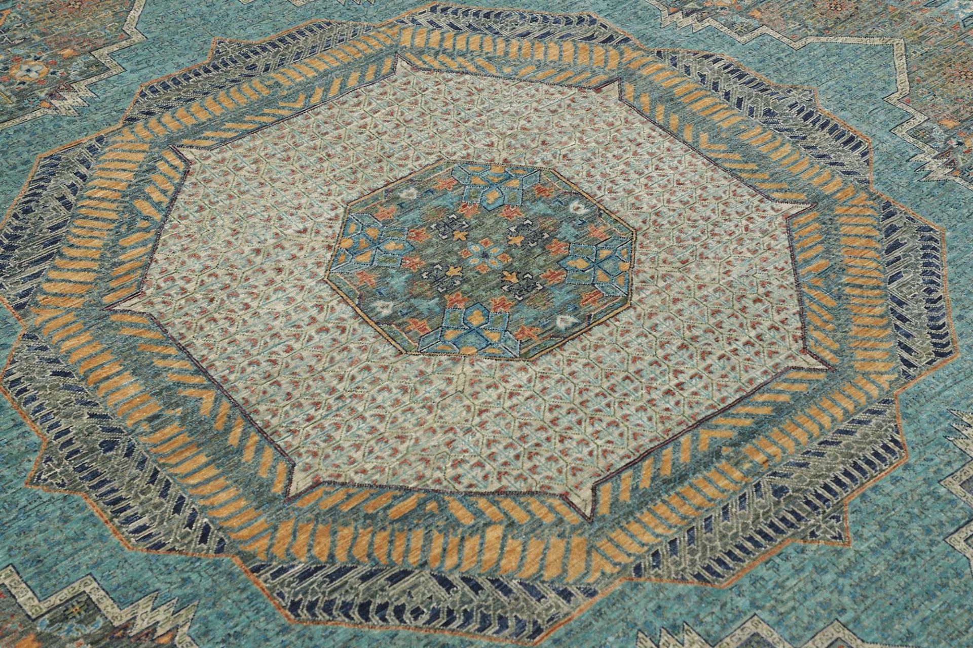 Mamluk Orientteppich aus Pakistan, 360 × 460 cm
