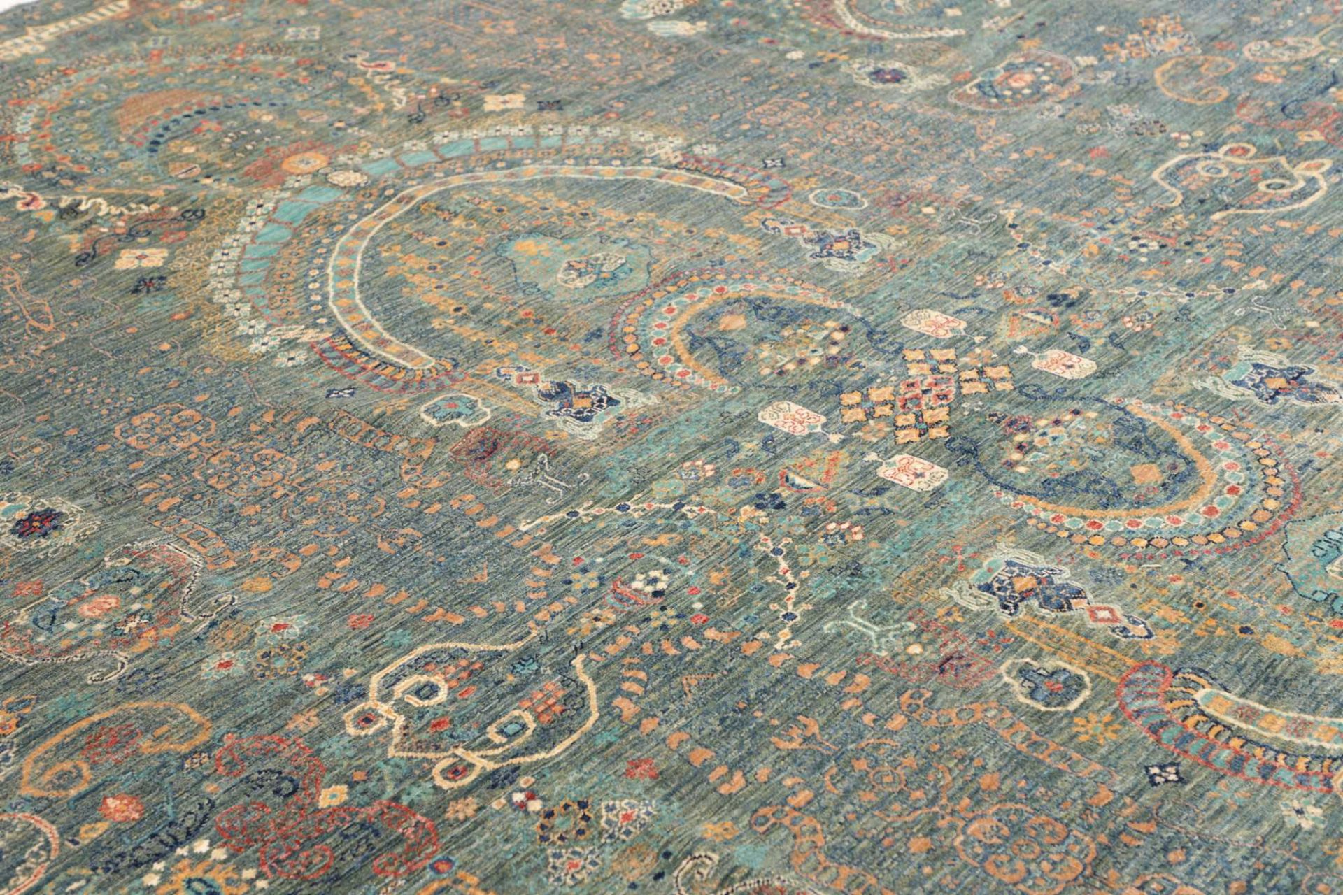 Handgeknüpfter Samarkand Orientteppich, 271 × 355 cm, Wolle