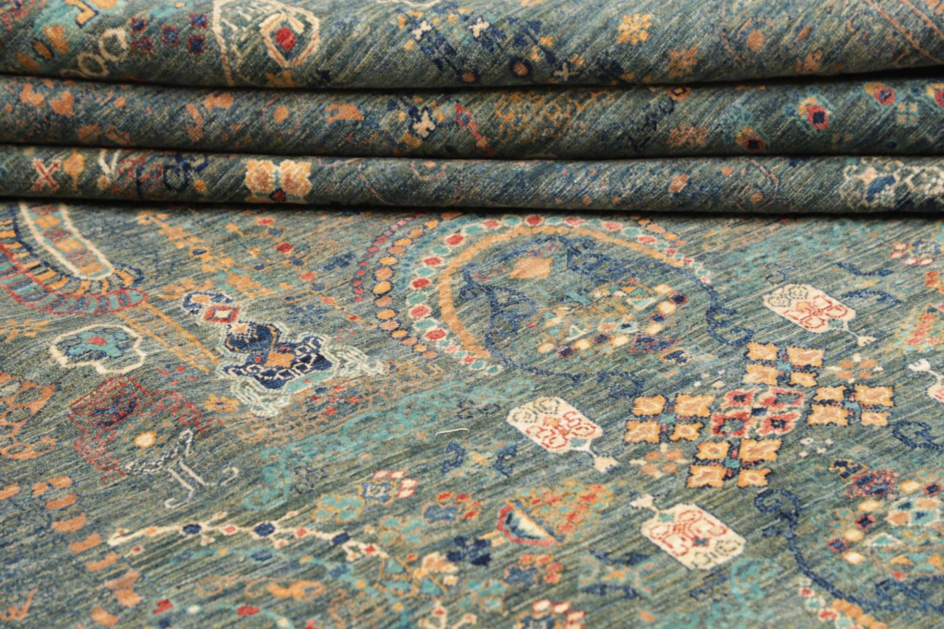 Handgeknüpfter Samarkand Orientteppich, 271 × 355 cm, Wolle