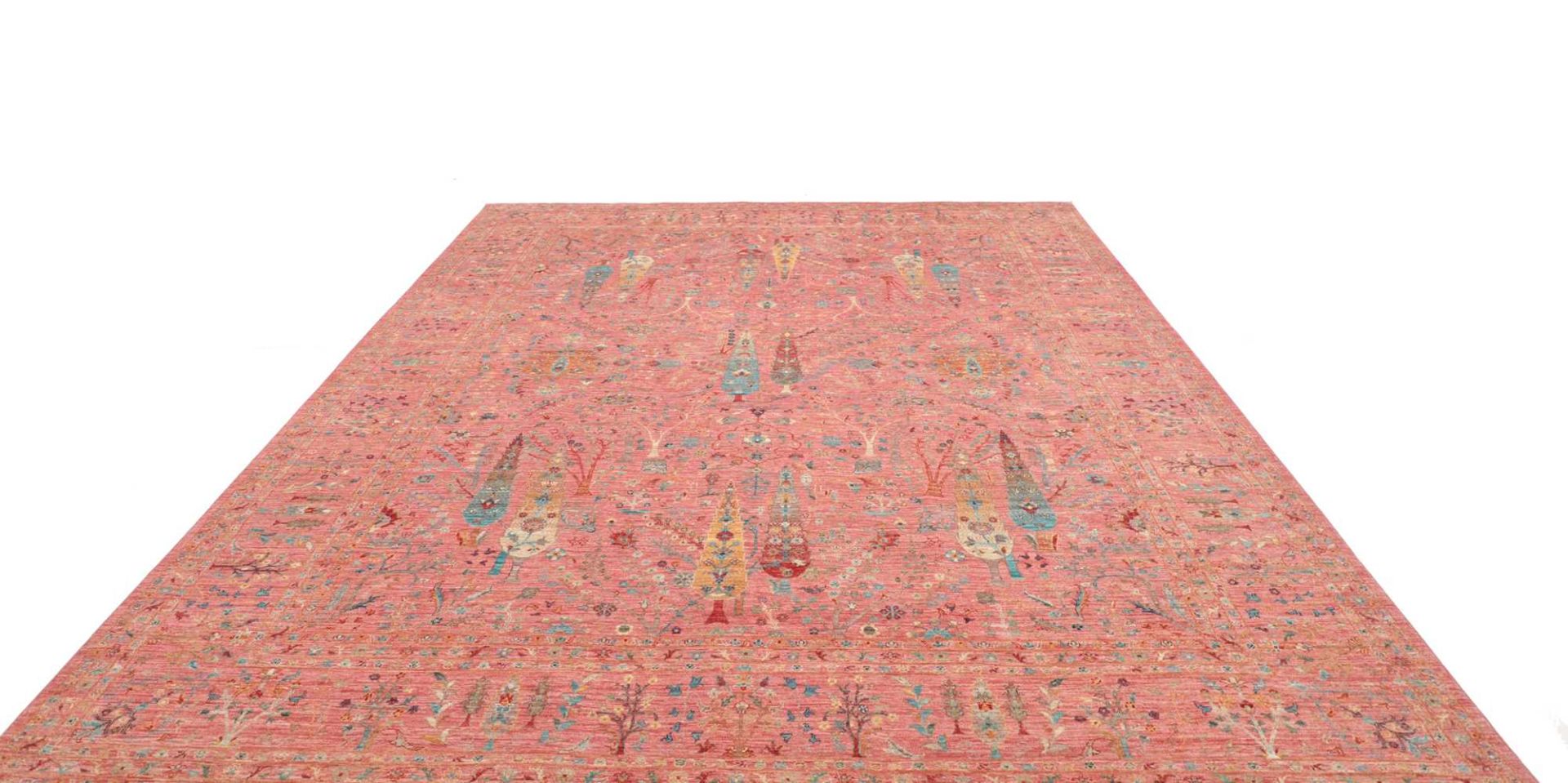 orientteppich-samarkand-276-x-361-cm-schurwolle-handgeknupft-20 Handgeknüpfter Samarkand Orientteppich 276 × 361 cm