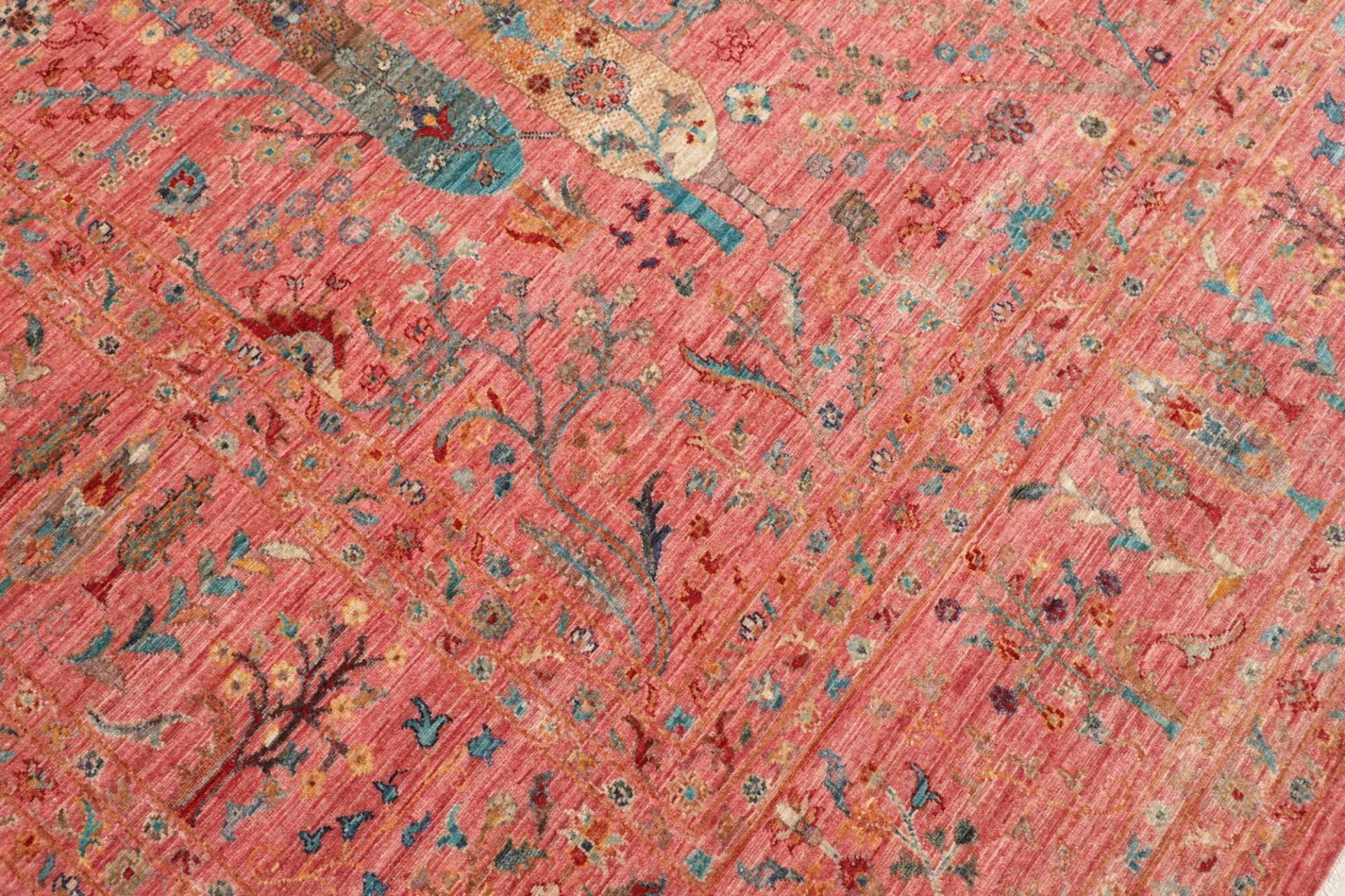 orientteppich-samarkand-276-x-361-cm-schurwolle-handgeknupft-22 Handgeknüpfter Samarkand Orientteppich 276 × 361 cm