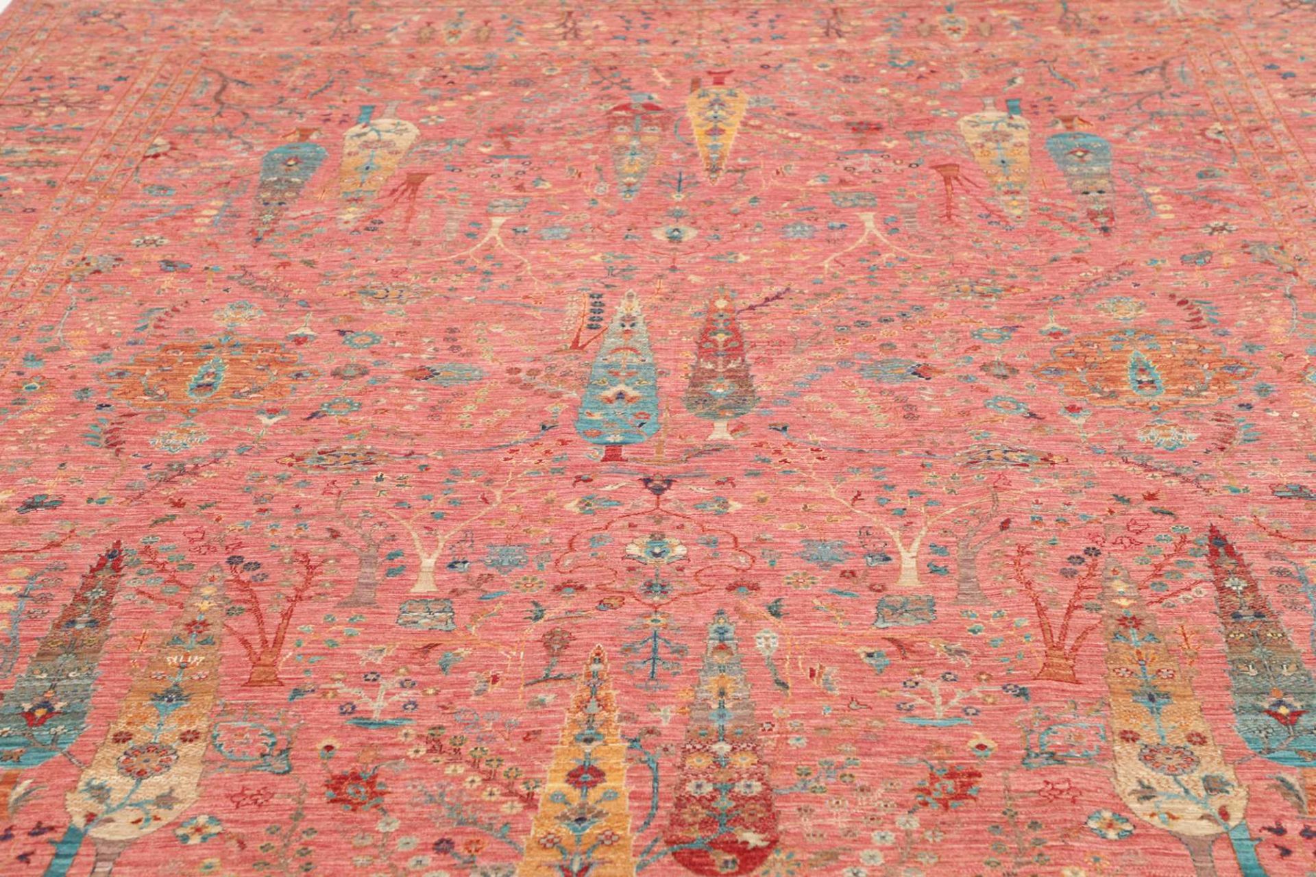 orientteppich-samarkand-276-x-361-cm-schurwolle-handgeknupft-24 Handgeknüpfter Samarkand Orientteppich 276 × 361 cm