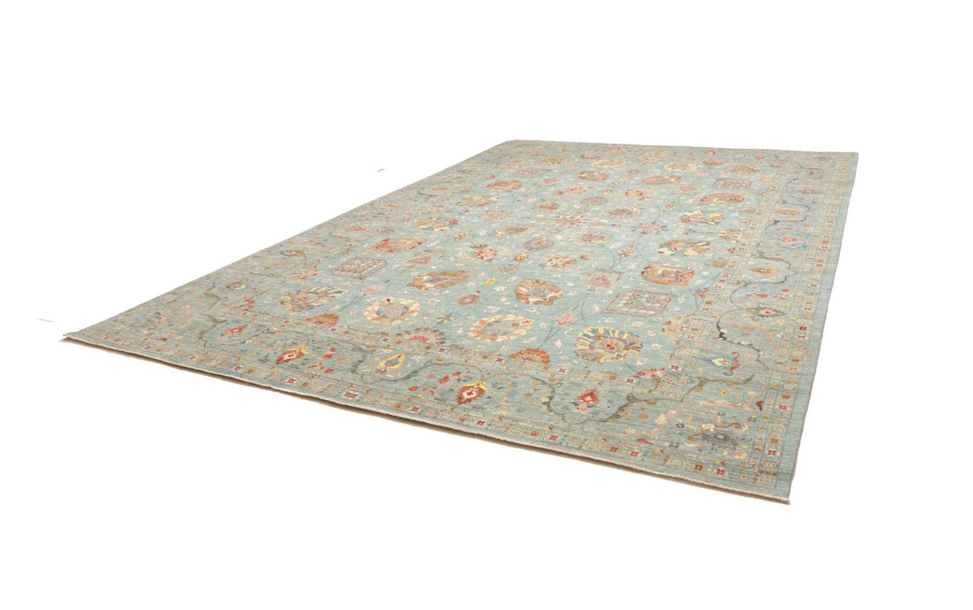 Handgeknüpfter Samarkand Orientteppich, 309 × 422 cm, Wolle