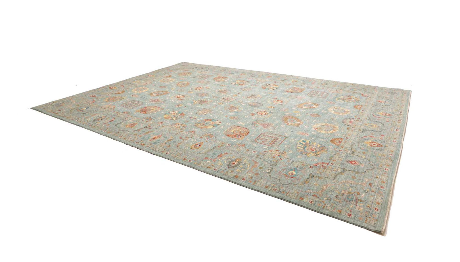 Handgeknüpfter Samarkand Orientteppich, 309 × 422 cm, Wolle