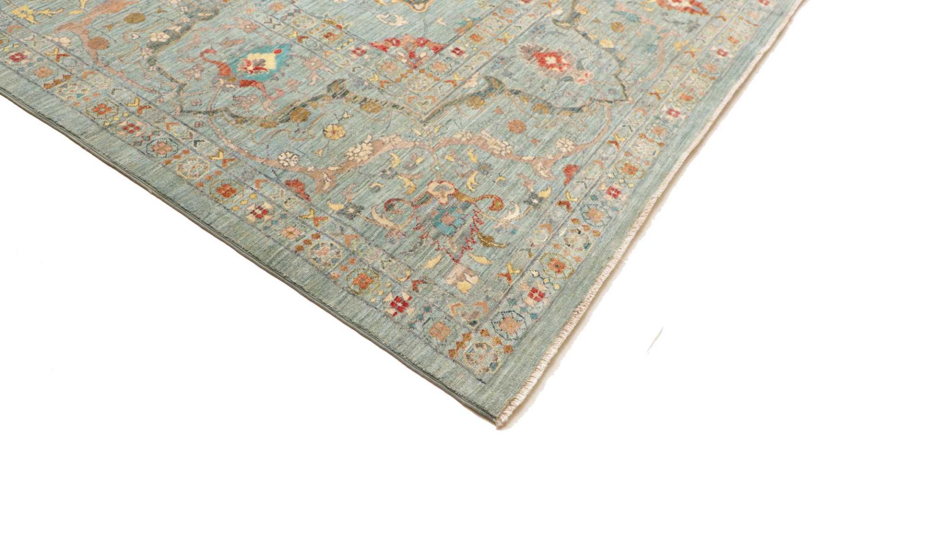 Handgeknüpfter Samarkand Orientteppich, 309 × 422 cm, Wolle