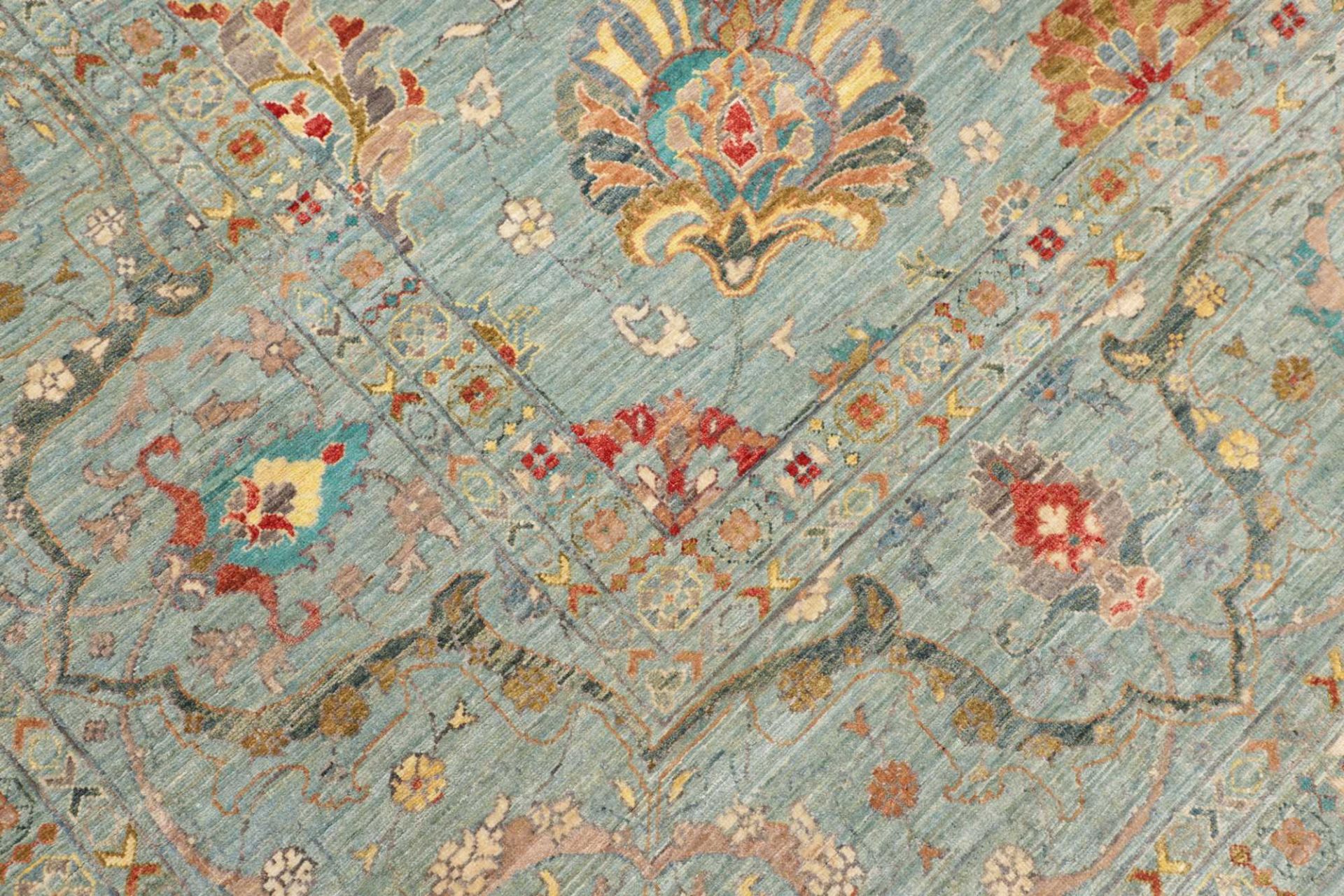 Handgeknüpfter Samarkand Orientteppich, 309 × 422 cm, Wolle