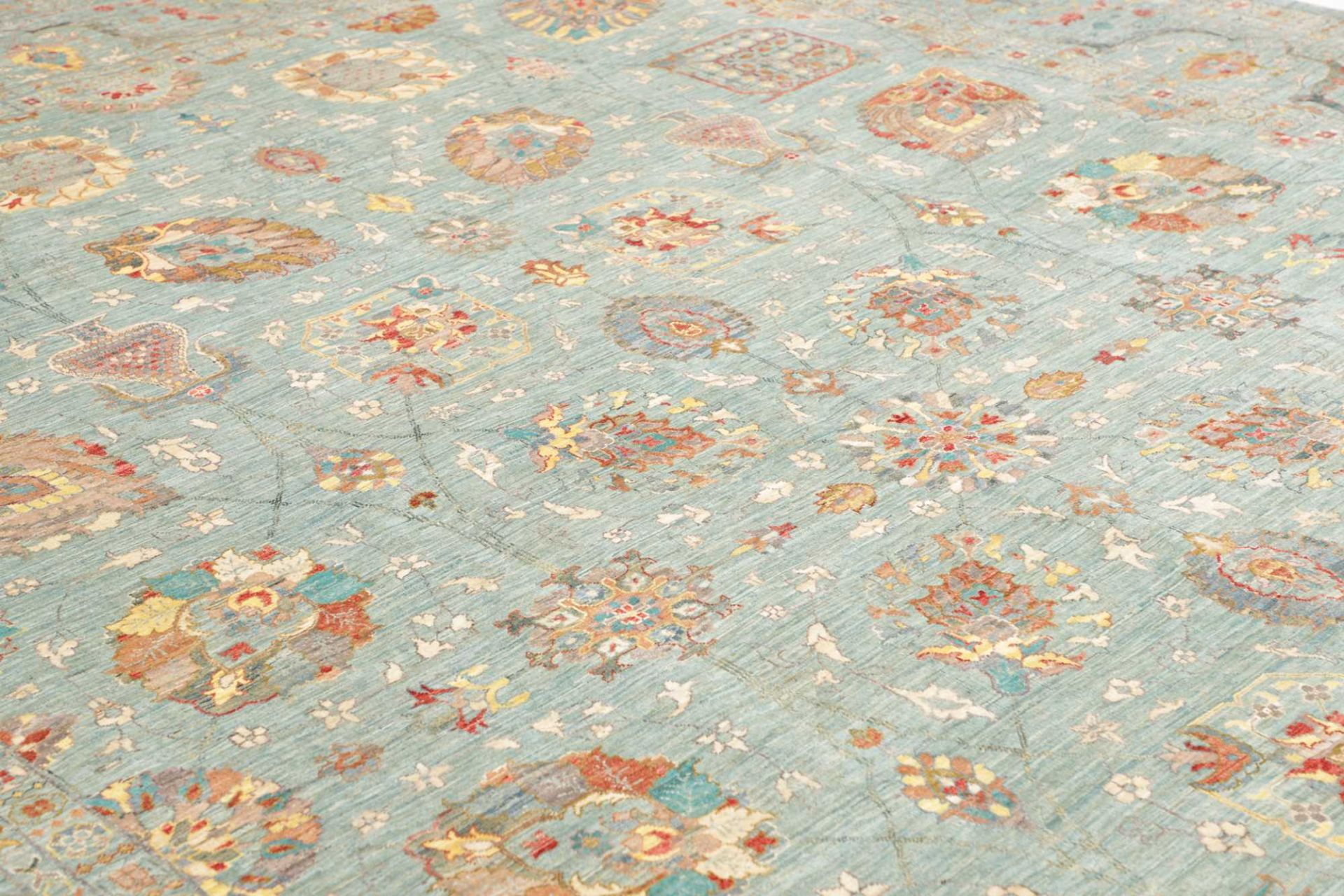 Handgeknüpfter Samarkand Orientteppich, 309 × 422 cm, Wolle