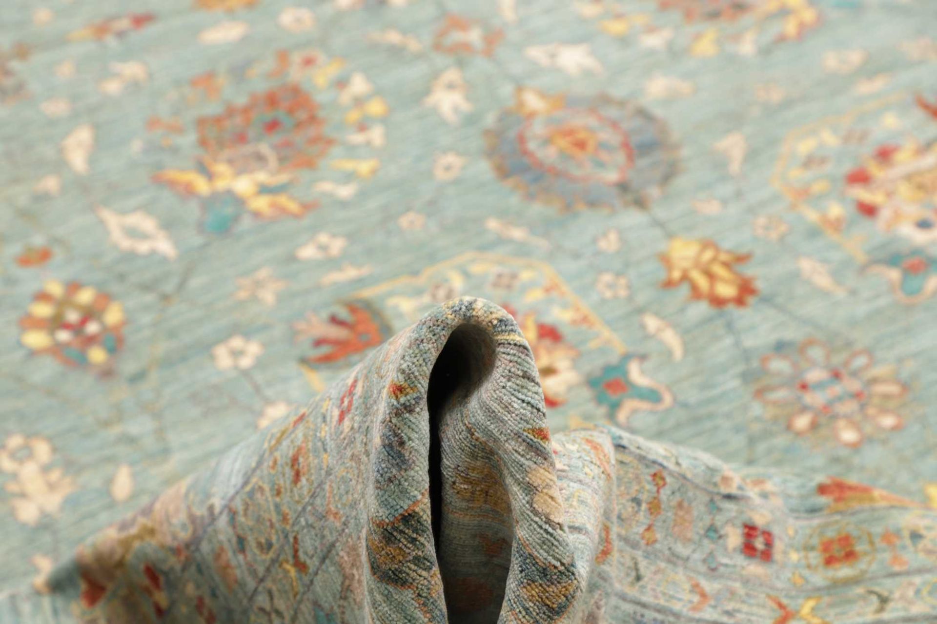 Handgeknüpfter Samarkand Orientteppich, 309 × 422 cm, Wolle