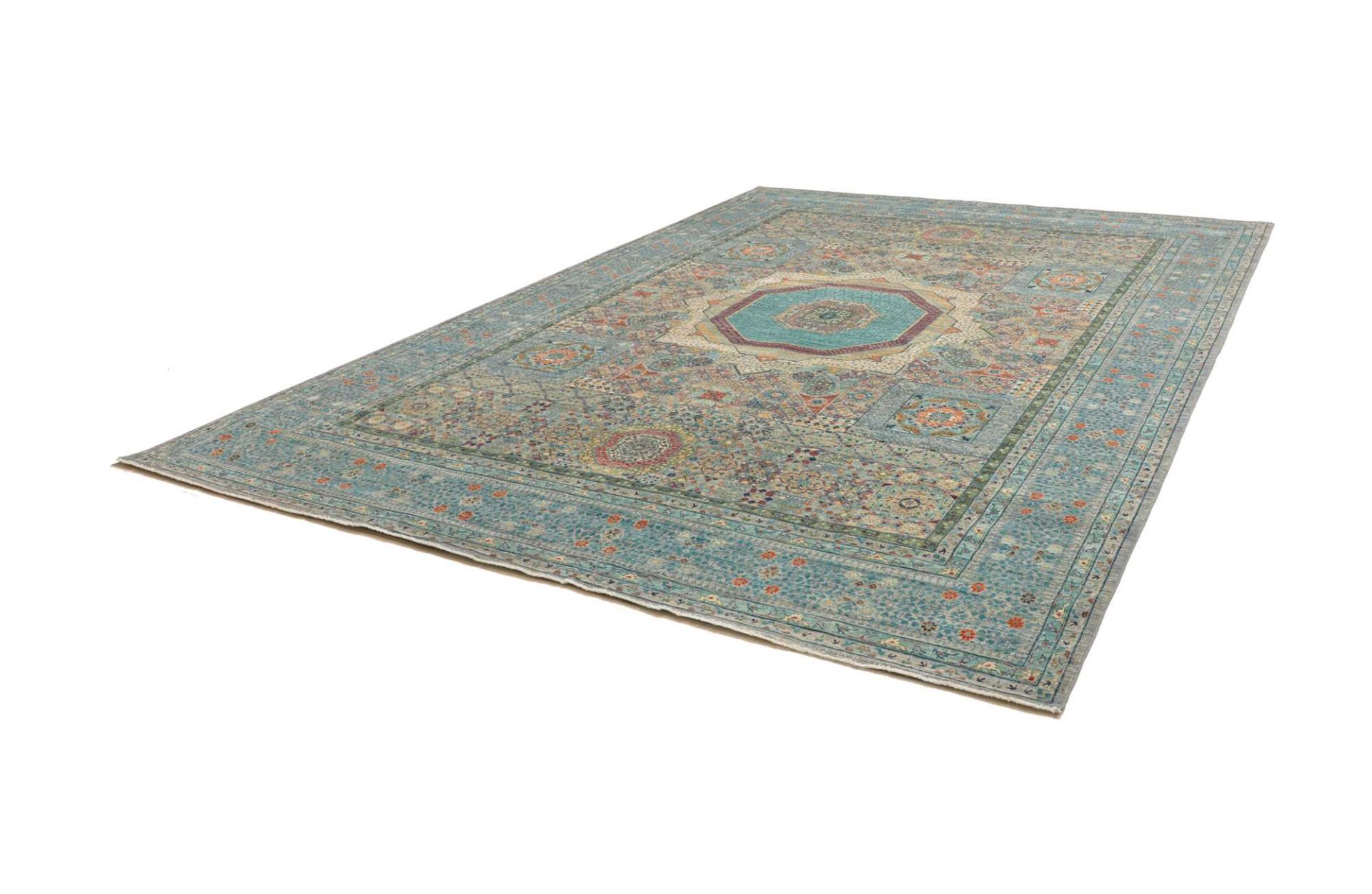 Mamluk Orientteppich 279 × 376 cm aus Wolle, handgeknüpft