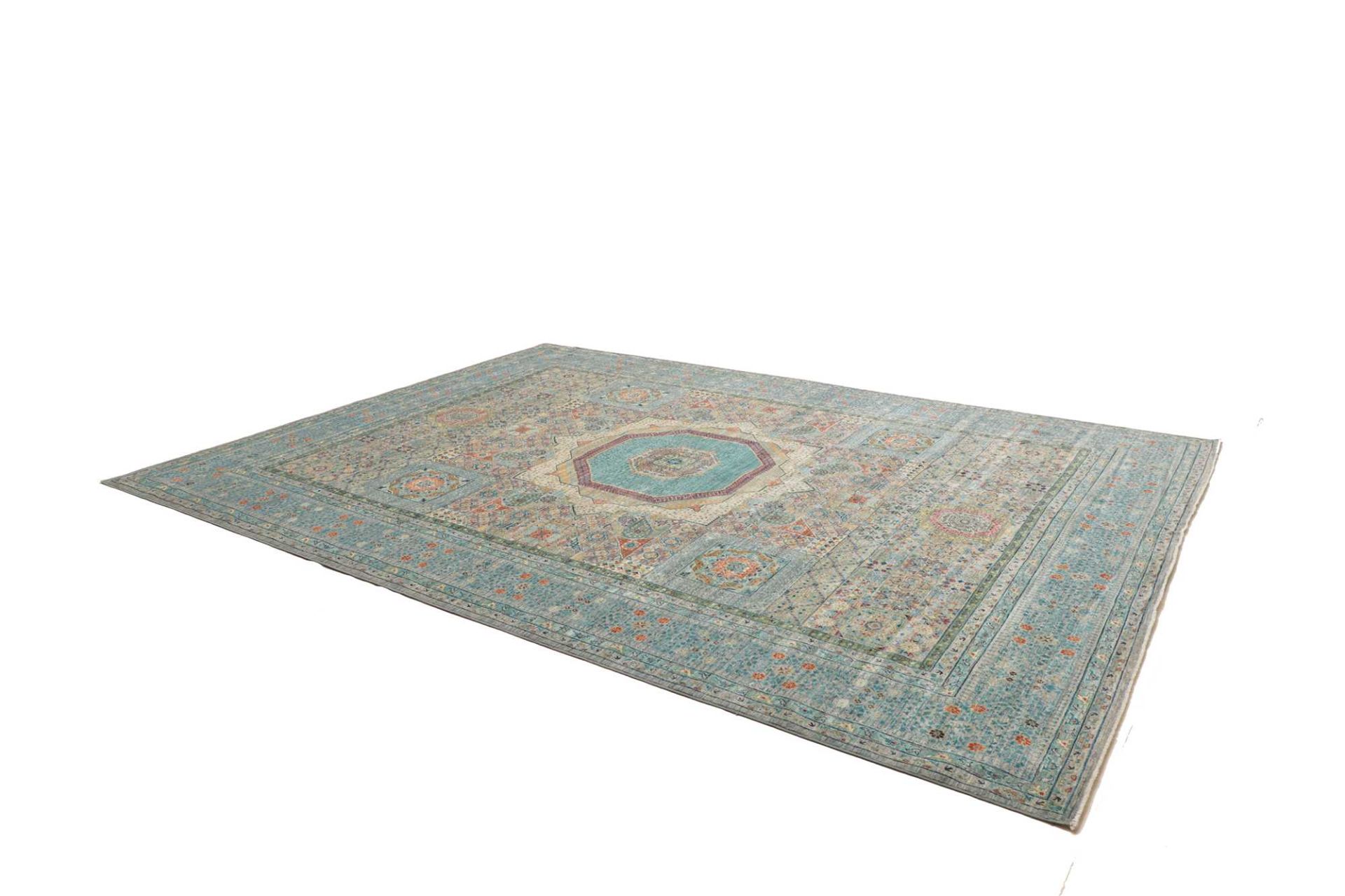 Mamluk Orientteppich 279 × 376 cm aus Wolle, handgeknüpft