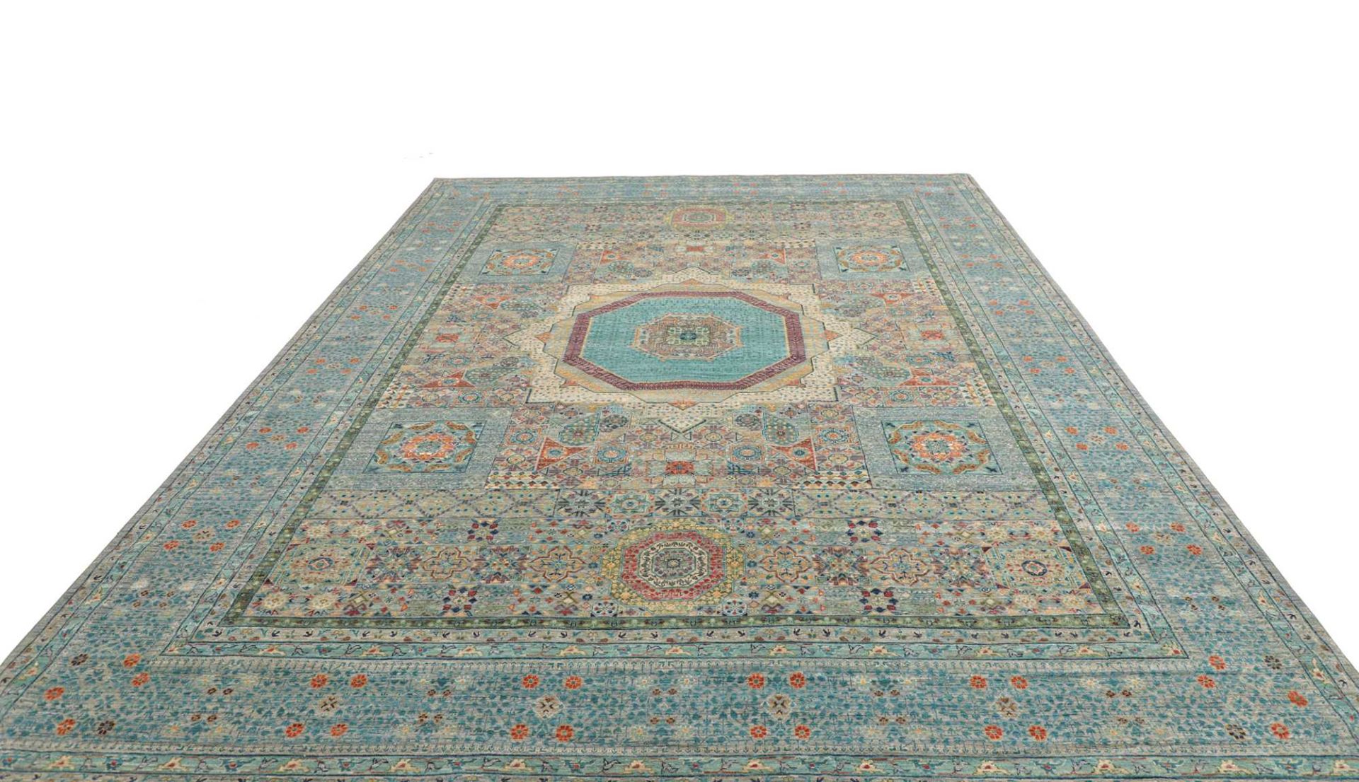 Mamluk Orientteppich 279 × 376 cm aus Wolle, handgeknüpft