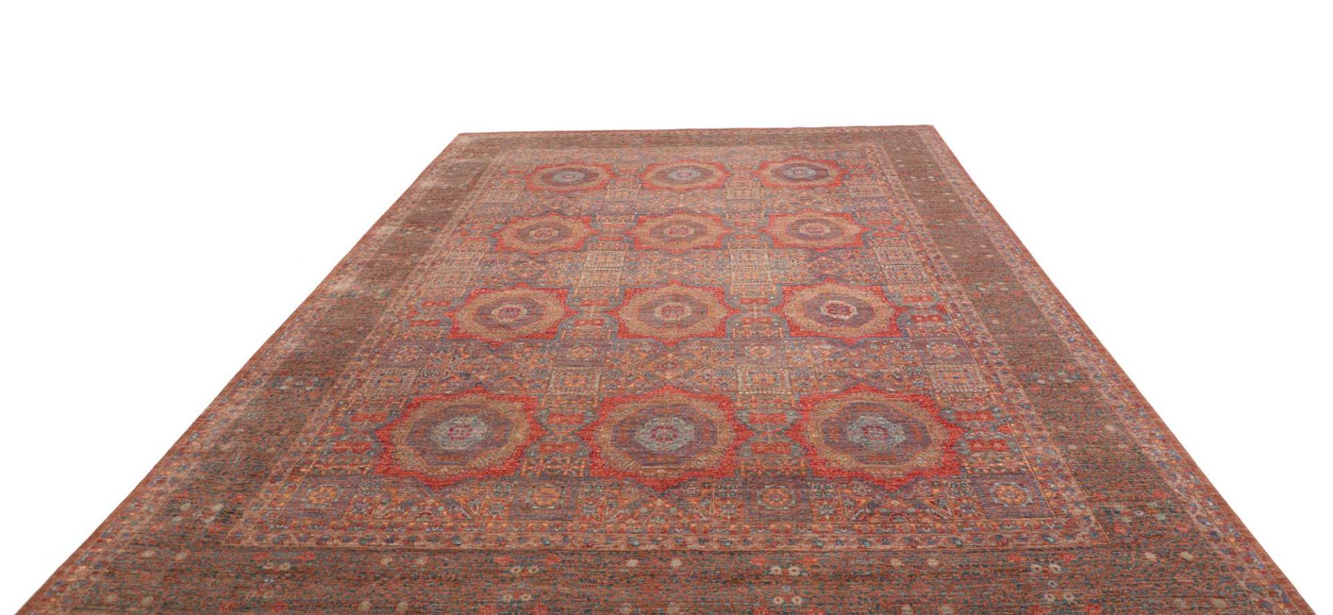Handgeknüpfter Mamluk Orientteppich, 271 × 365 cm, Wolle