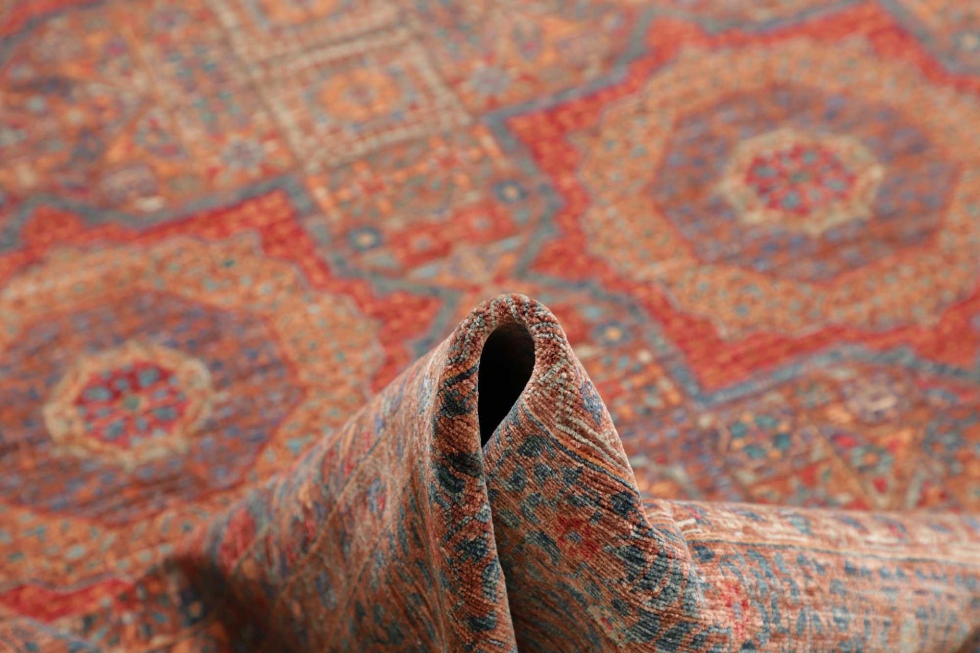 Handgeknüpfter Mamluk Orientteppich, 271 × 365 cm, Wolle