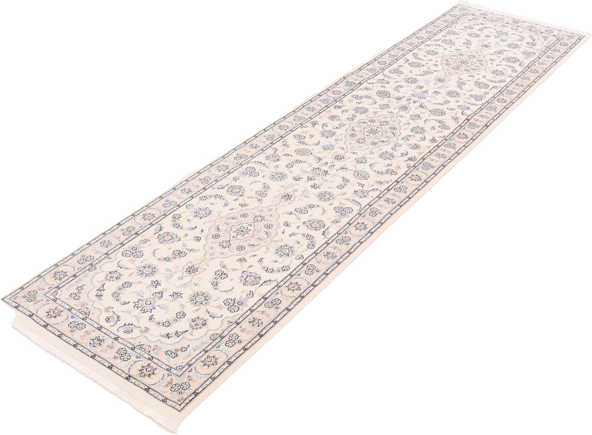 perserteppich-nain-87-x-350-cm-schurwolle-und-seide-handgeknupft-4 Nain Perserteppich 87 × 350 cm aus Wolle & Seide, handgeknüpft