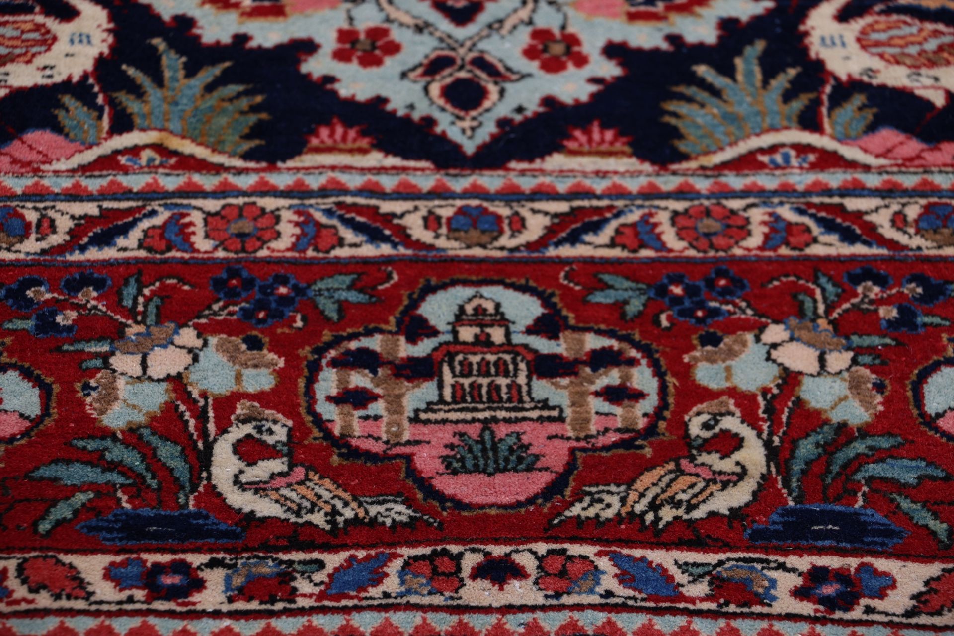 Antiker Kashan Perserteppich, 130 × 205 cm, Wolle