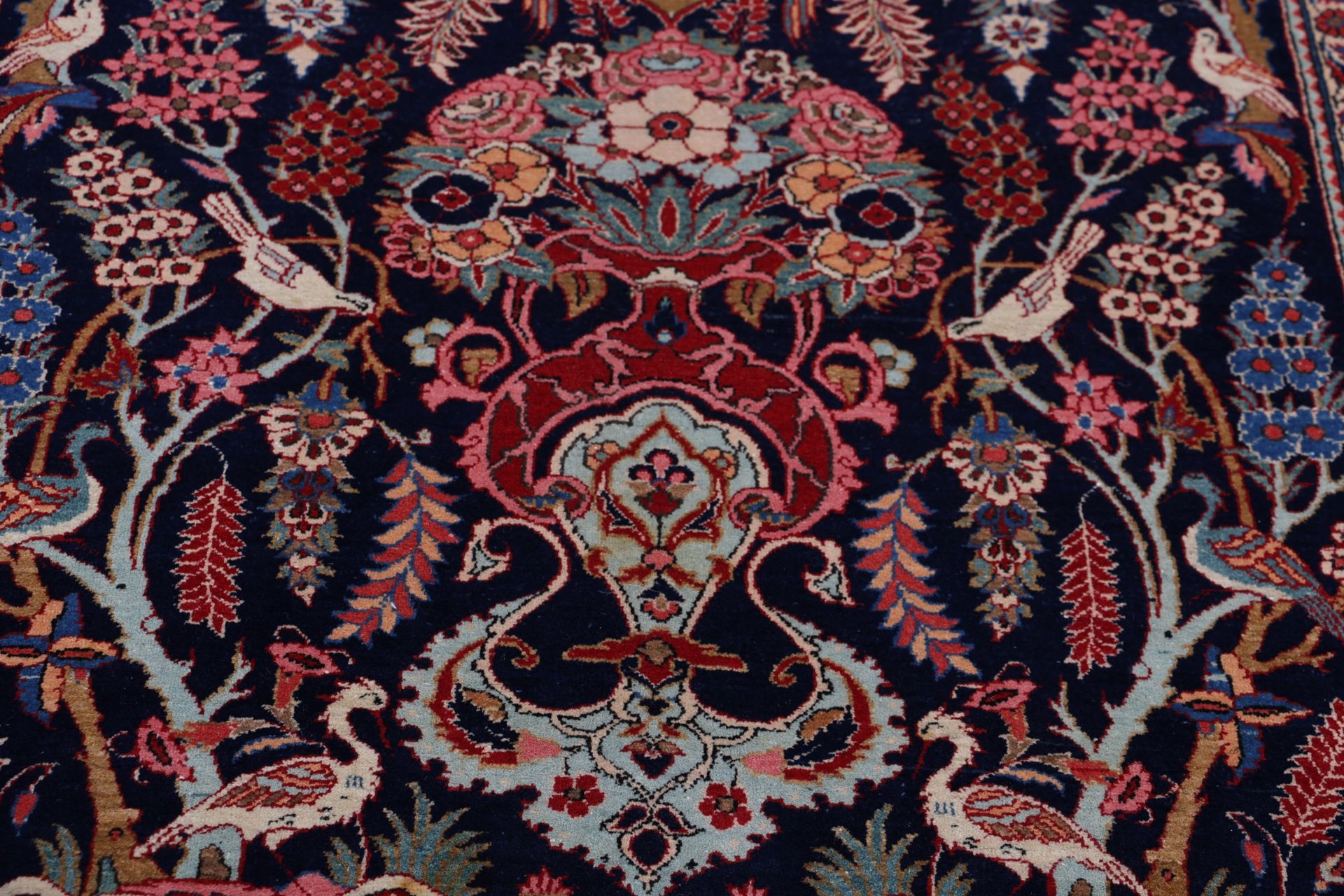 Antiker Kashan Perserteppich, 130 × 205 cm, Wolle