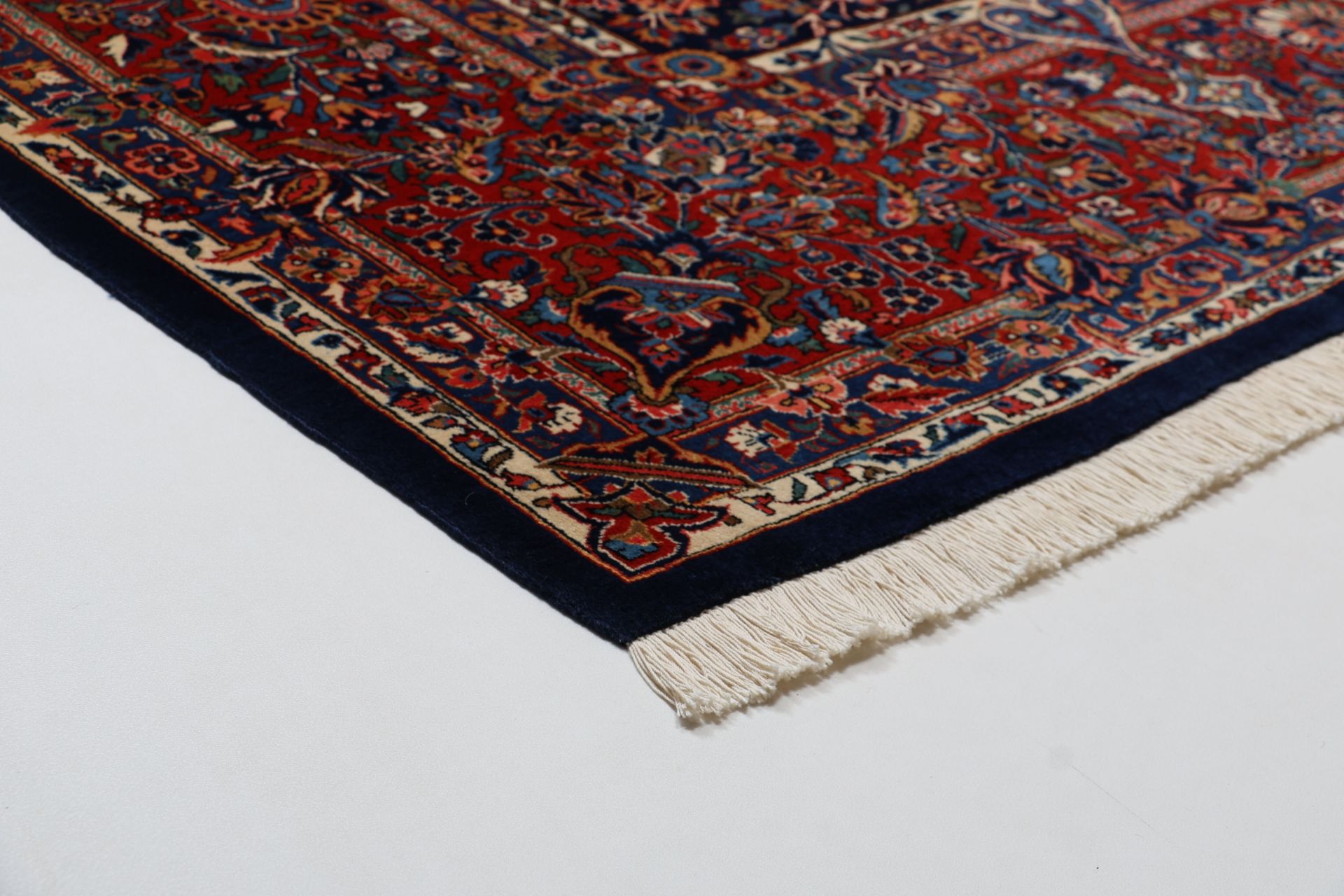 Kashan Perserteppich antik, 269 × 389 cm, Wolle