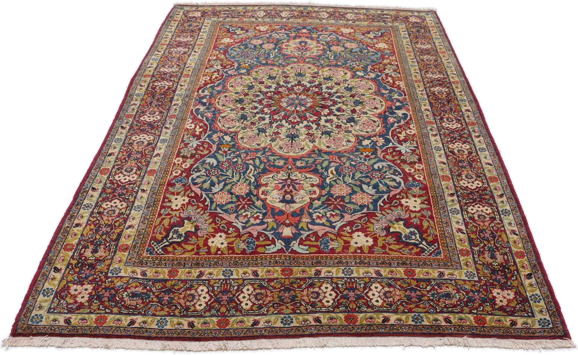 Perserteppich antik, 140 × 210 cm, Wolle