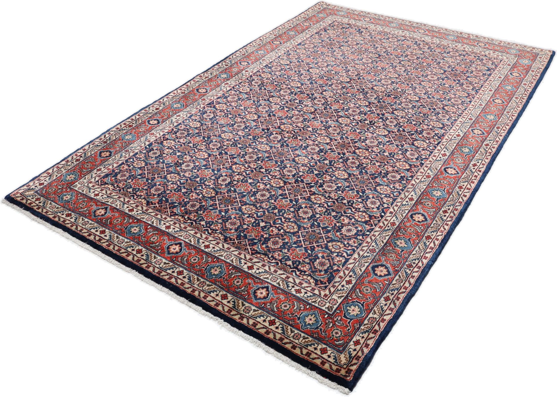 Antiker Sarough Perserteppich aus Iran, 135 × 210 cm