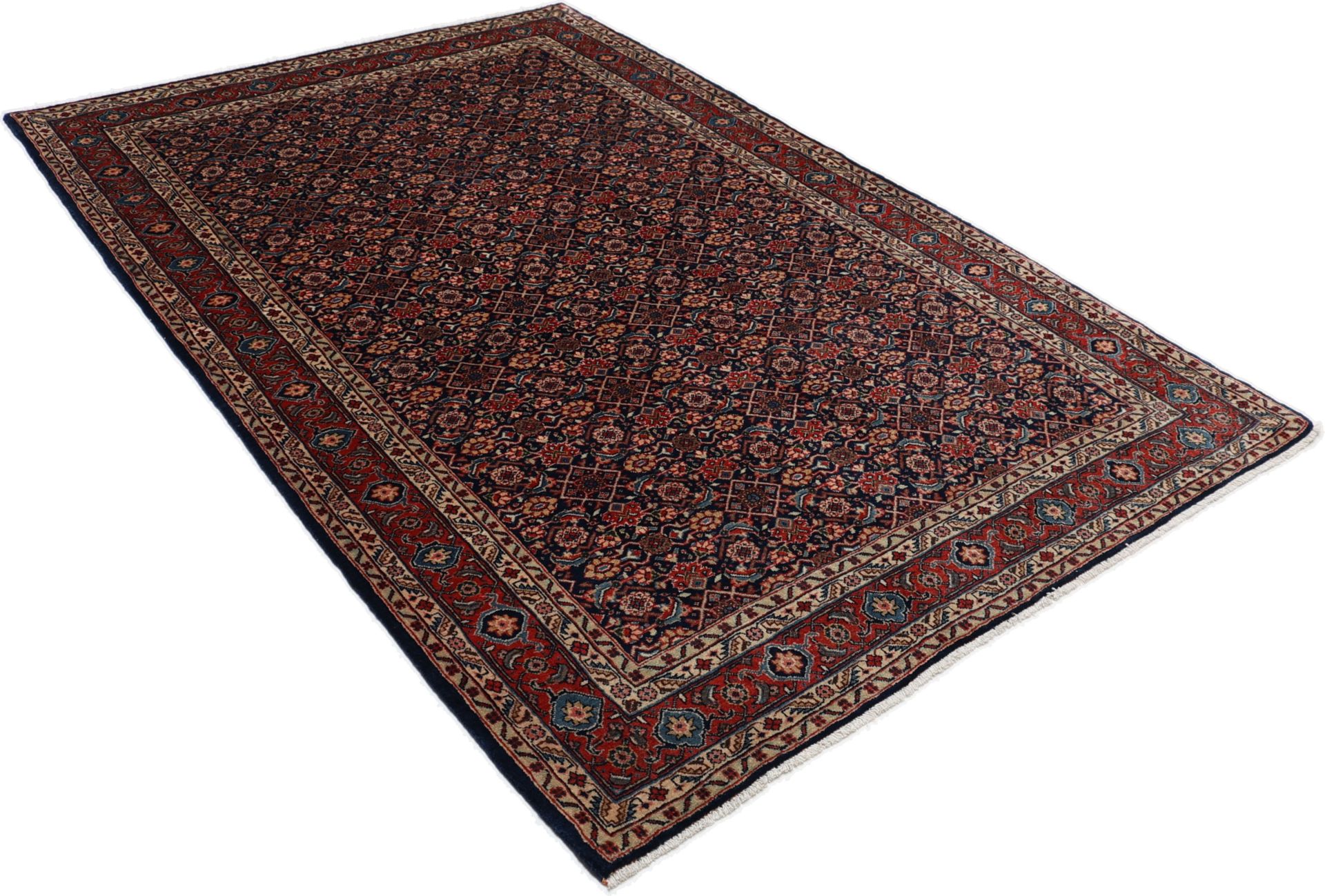 Antiker Sarough Perserteppich aus Iran, 135 × 210 cm