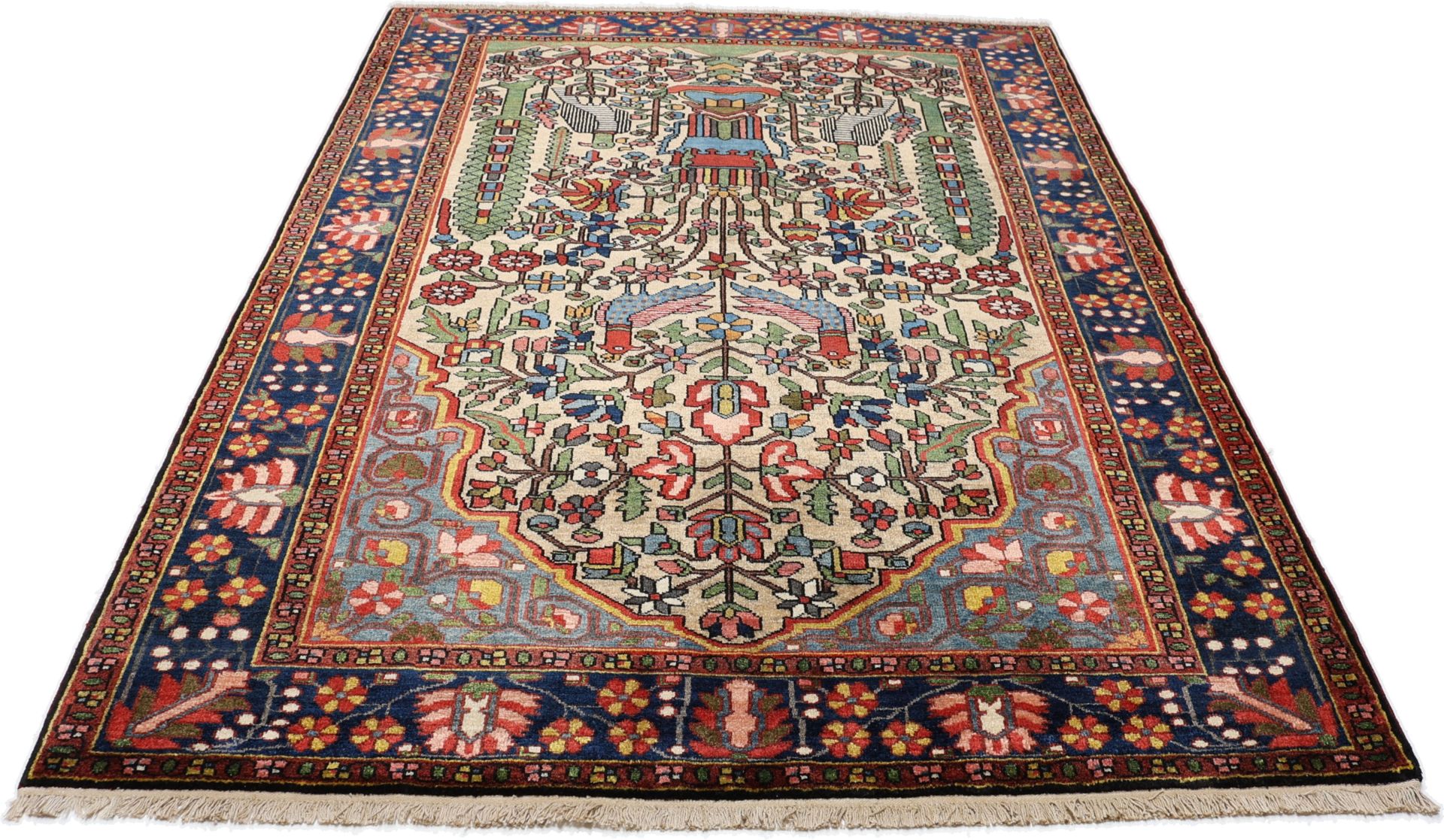 perserteppich-bachtiar-150-x-210-cm-schurwolle-handgeknupft-antik-8 Bakhtiari Perserteppich antik, 150 × 210 cm, Wolle