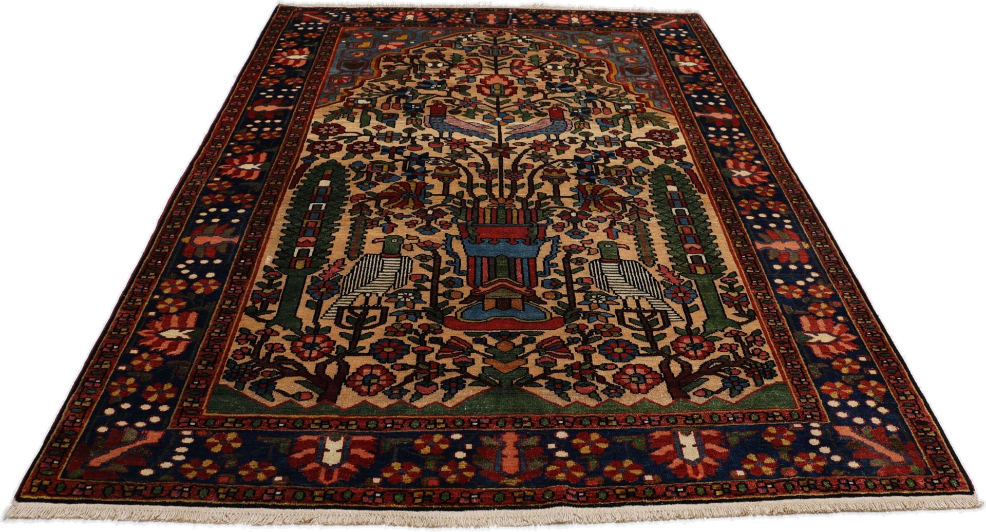 perserteppich-bachtiar-150-x-210-cm-schurwolle-handgeknupft-antik-18 Bakhtiari Perserteppich antik, 150 × 210 cm, Wolle