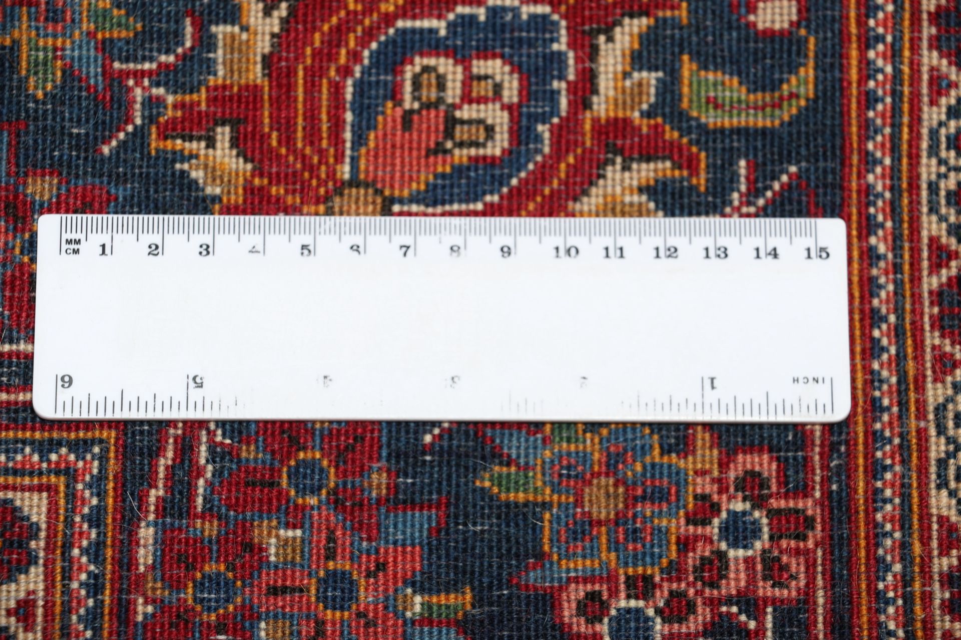 Kashan Perserteppich 136 × 218 cm aus Wolle, handgeknüpft
