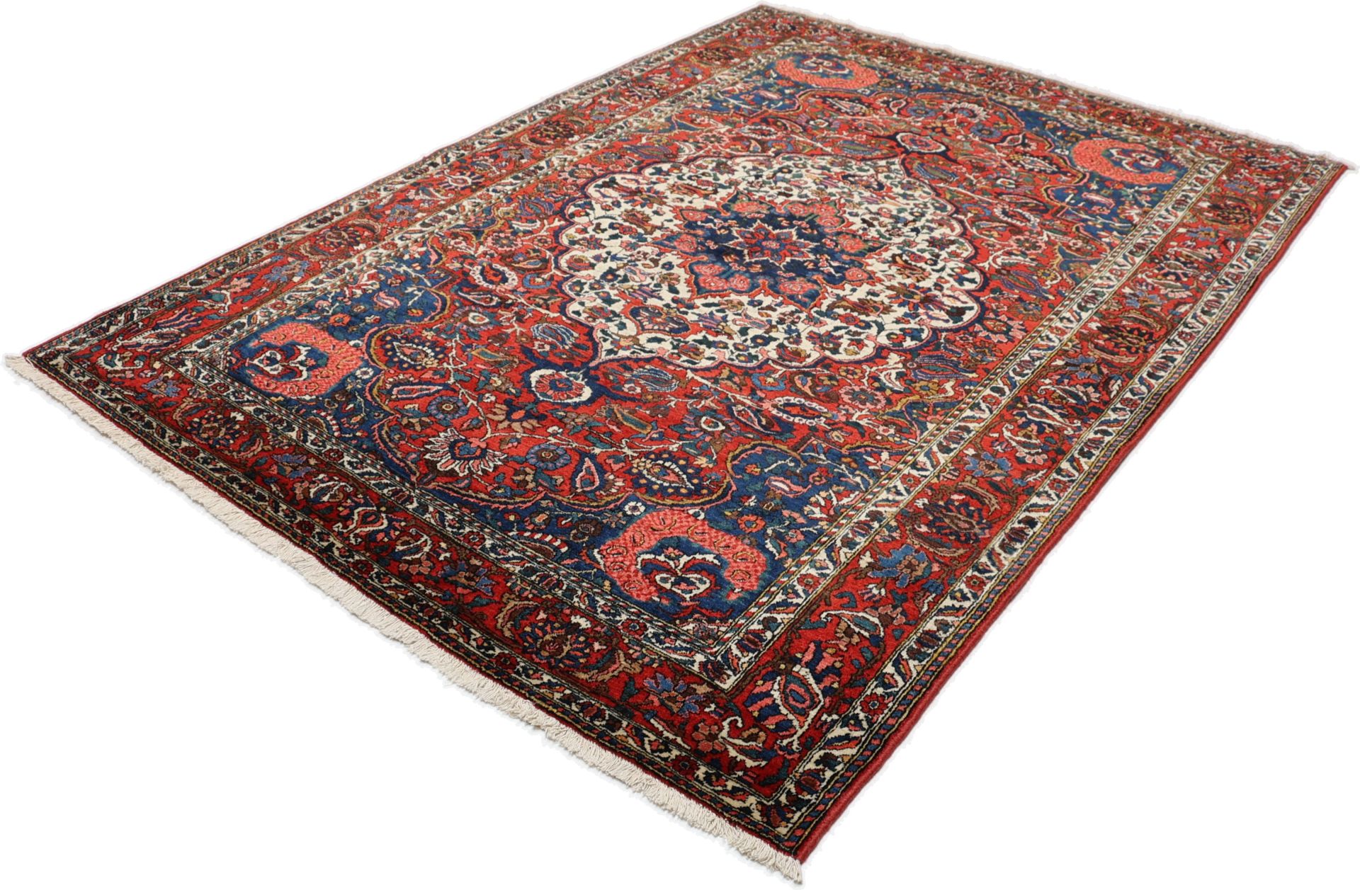 perserteppich-bachtiar-150-x-206-cm-schurwolle-handgeknupft-antik-12 Antiker Bakhtiari Perserteppich, 150 × 206 cm, Wolle