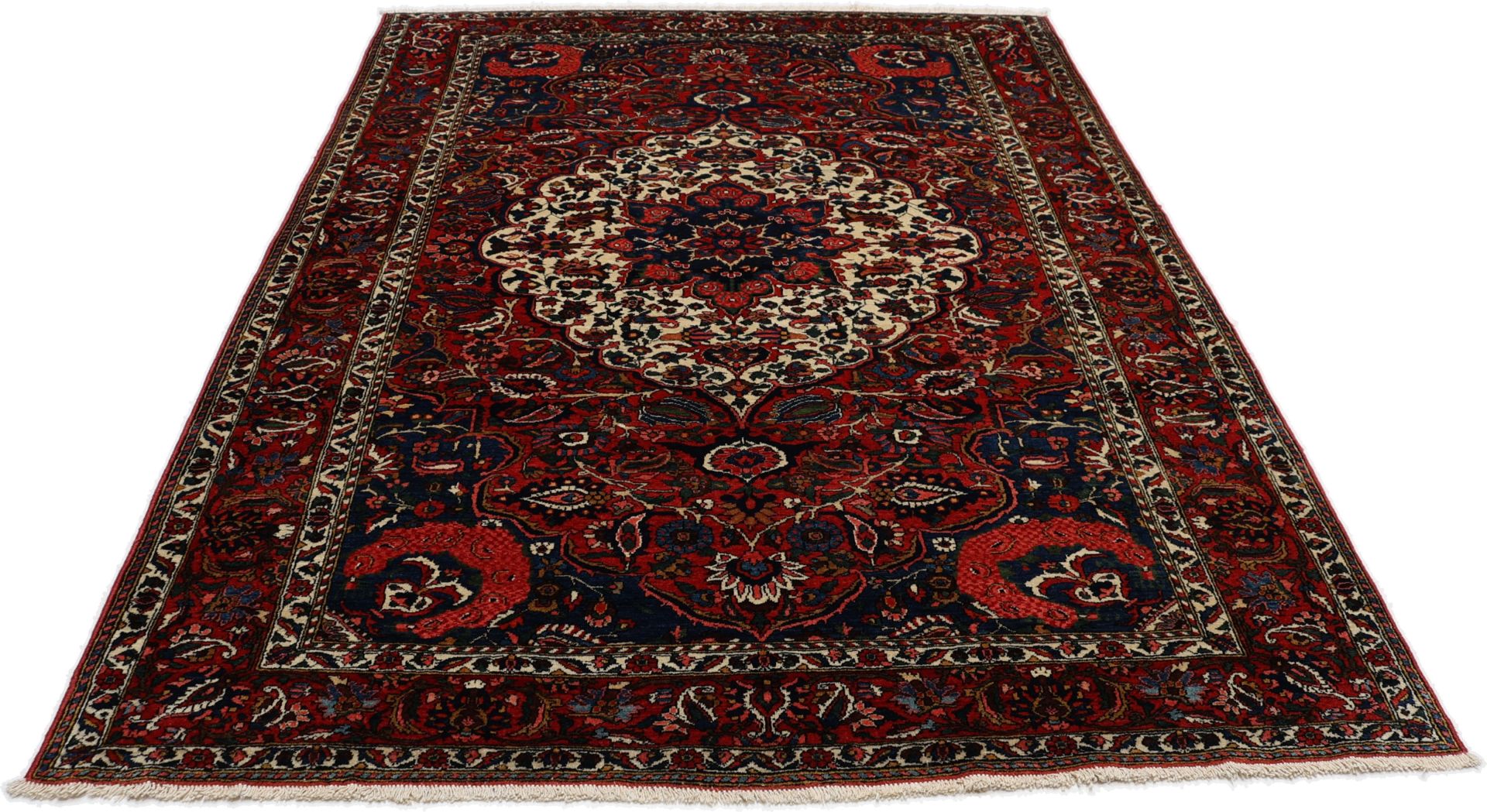 perserteppich-bachtiar-150-x-206-cm-schurwolle-handgeknupft-antik-17 Antiker Bakhtiari Perserteppich, 150 × 206 cm, Wolle