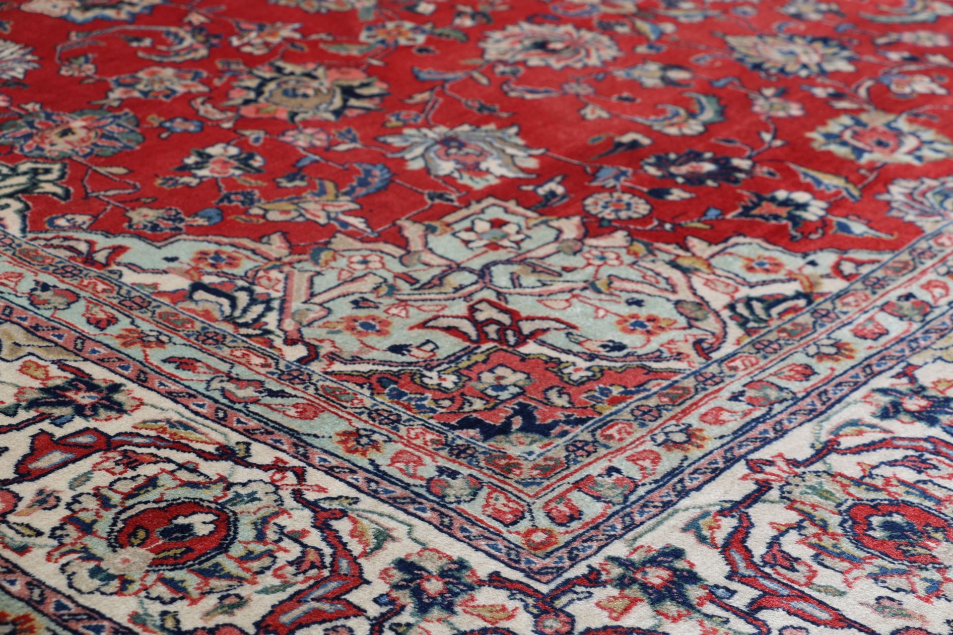 Handgeknüpfter Sarough Perserteppich, 255 × 365 cm, Wolle