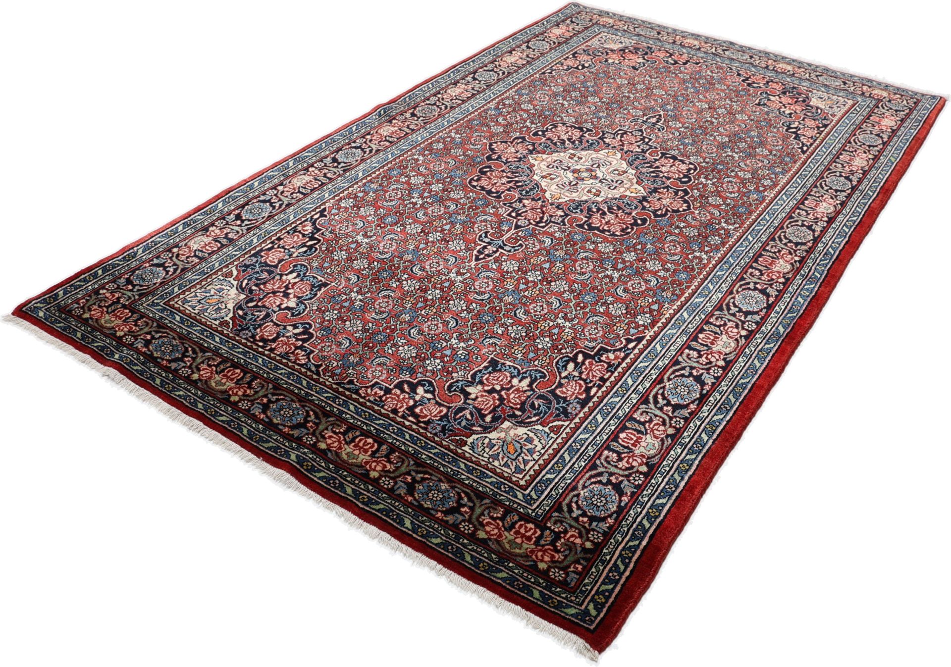 Antiker Bijar Perserteppich aus Iran, 140 × 228 cm
