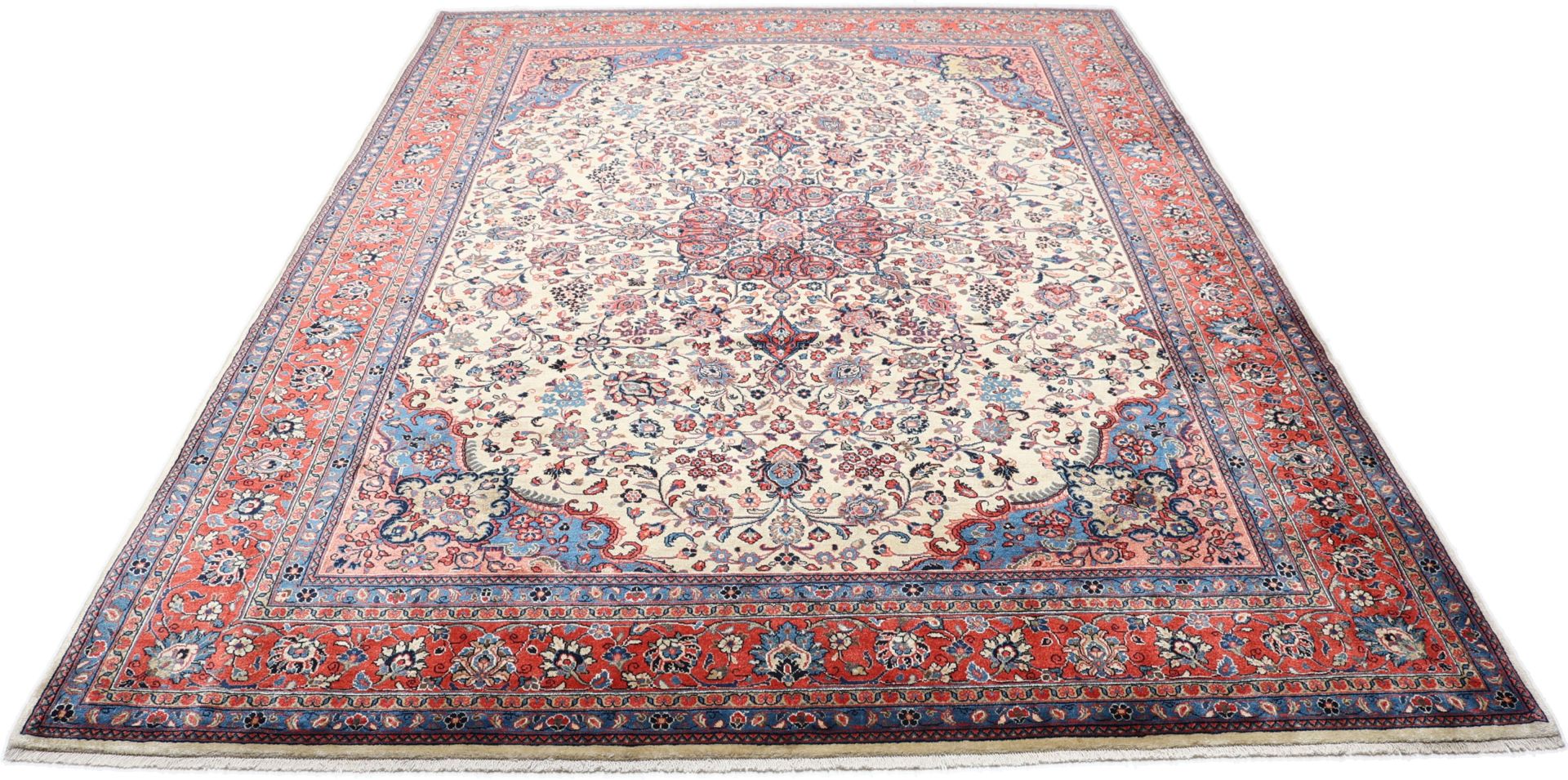 Handgeknüpfter Sarough Perserteppich, 270 × 365 cm, Wolle
