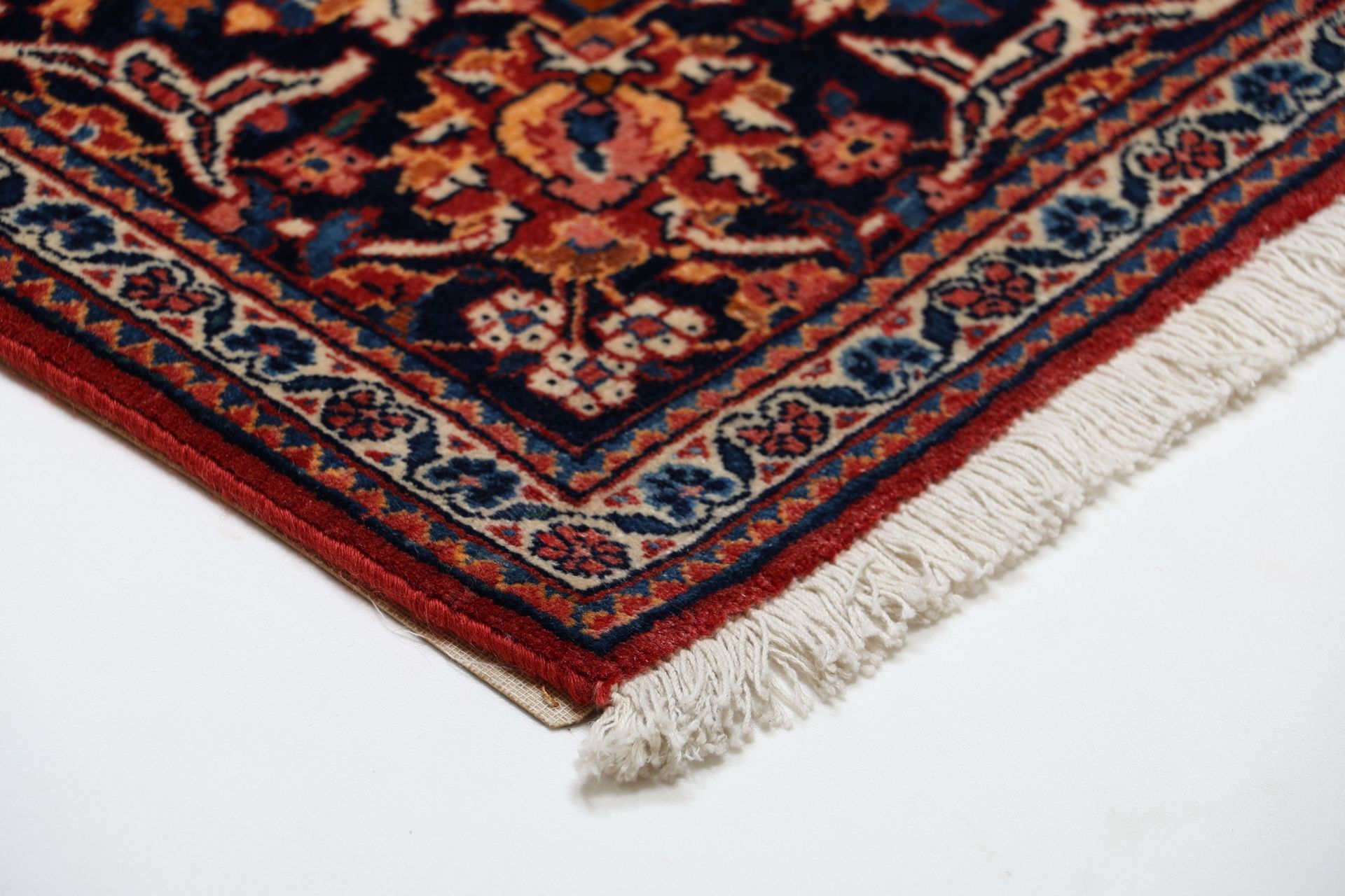 Handgeknüpfter Kashan Perserteppich, 137 × 211 cm, Wolle