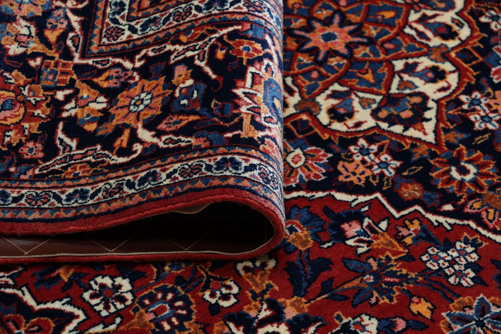 Handgeknüpfter Kashan Perserteppich, 137 × 211 cm, Wolle