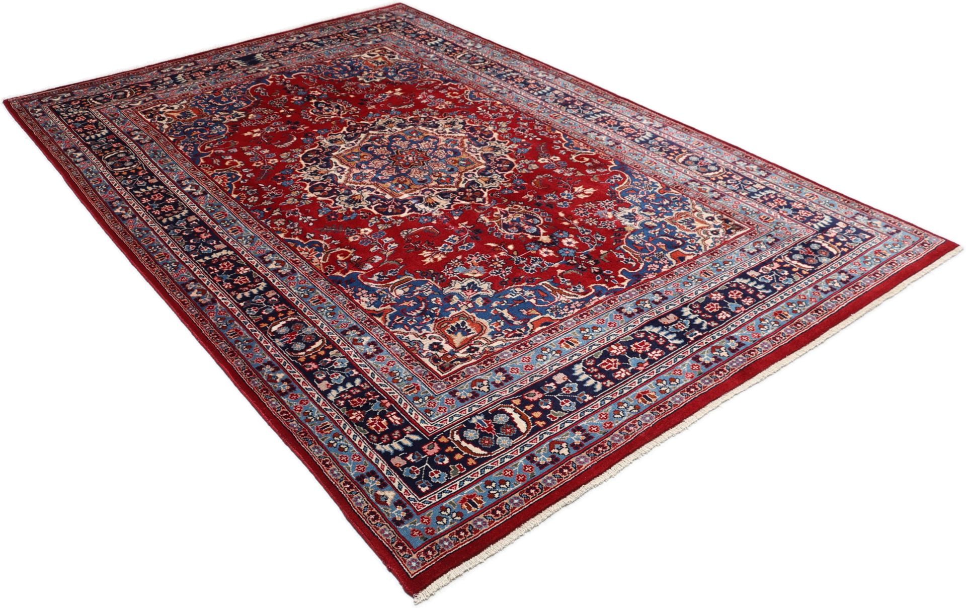 Mashhad Perserteppich aus Iran, 194 × 295 cm