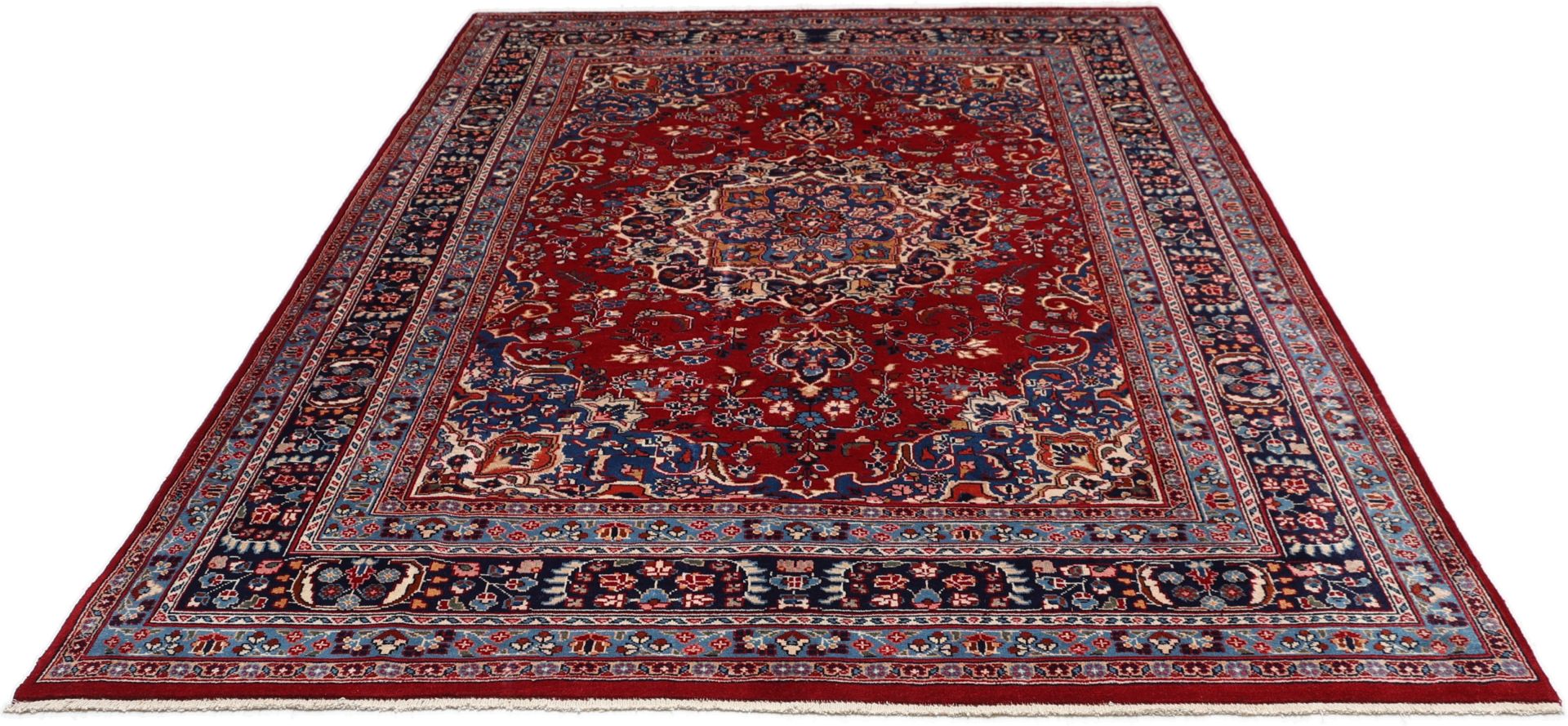 Mashhad Perserteppich aus Iran, 194 × 295 cm