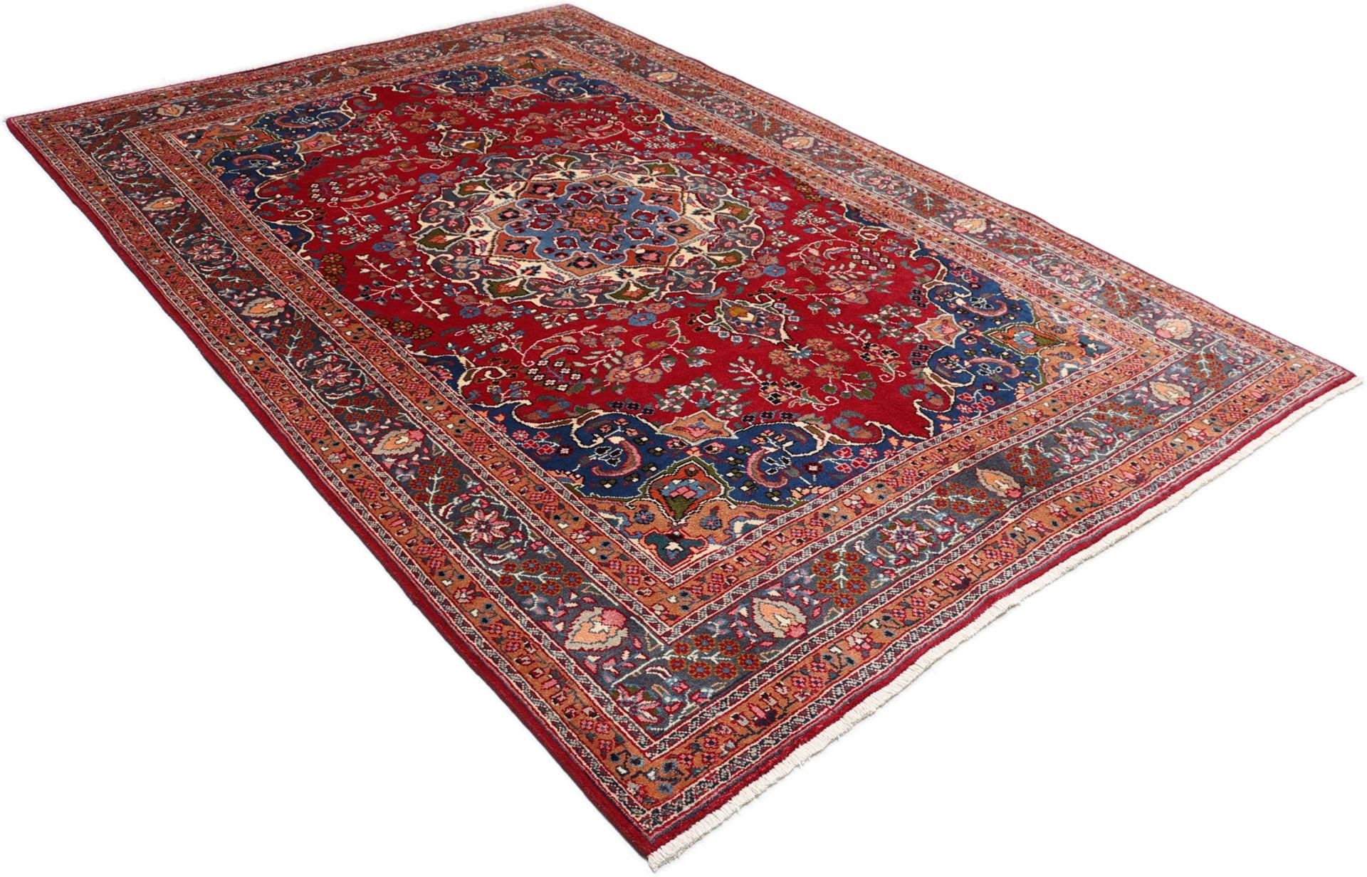 Handgeknüpfter Mashhad Perserteppich 195 × 295 cm